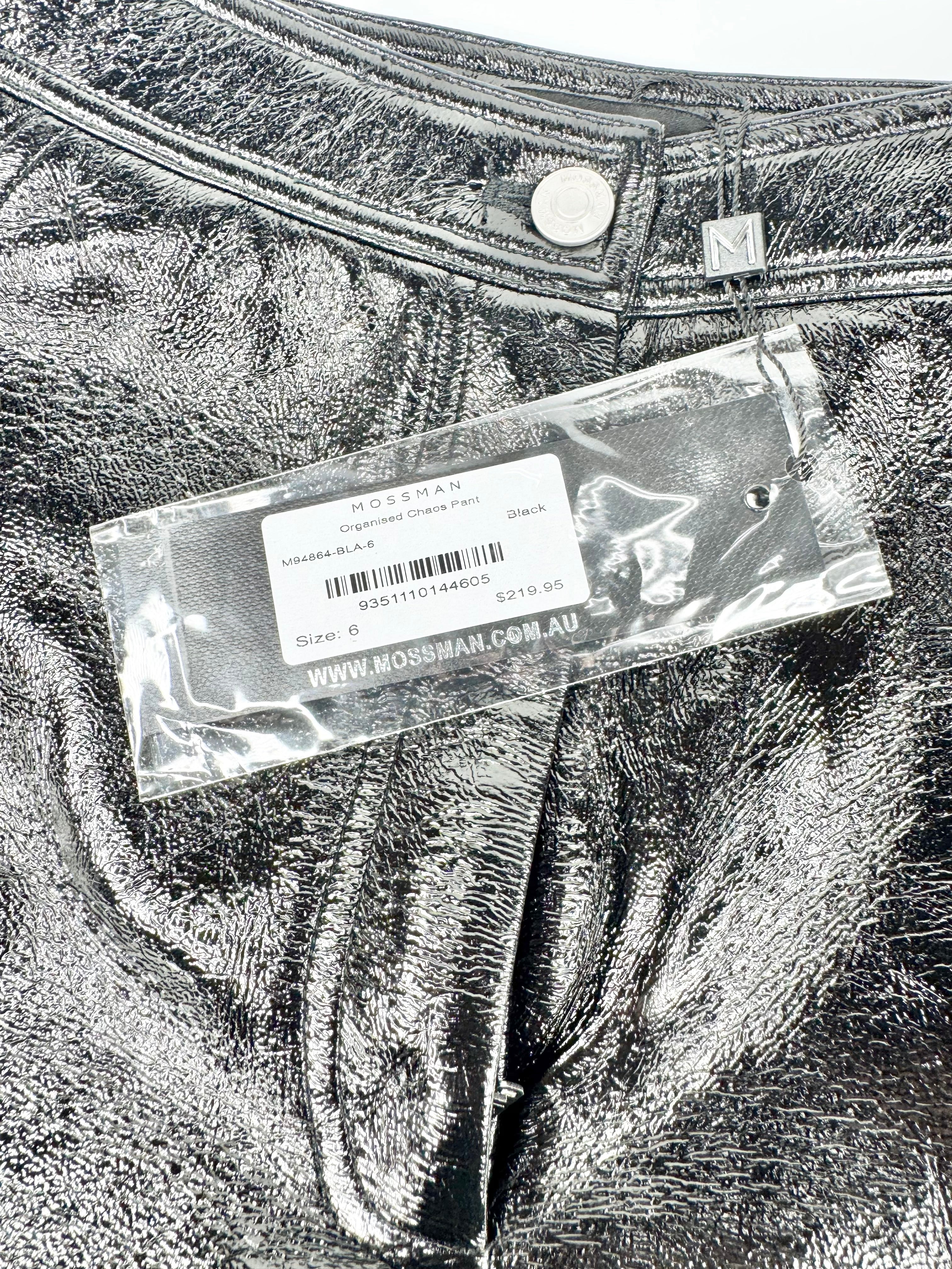 Mossman Organised Chaos Black Pants NWT - AU6