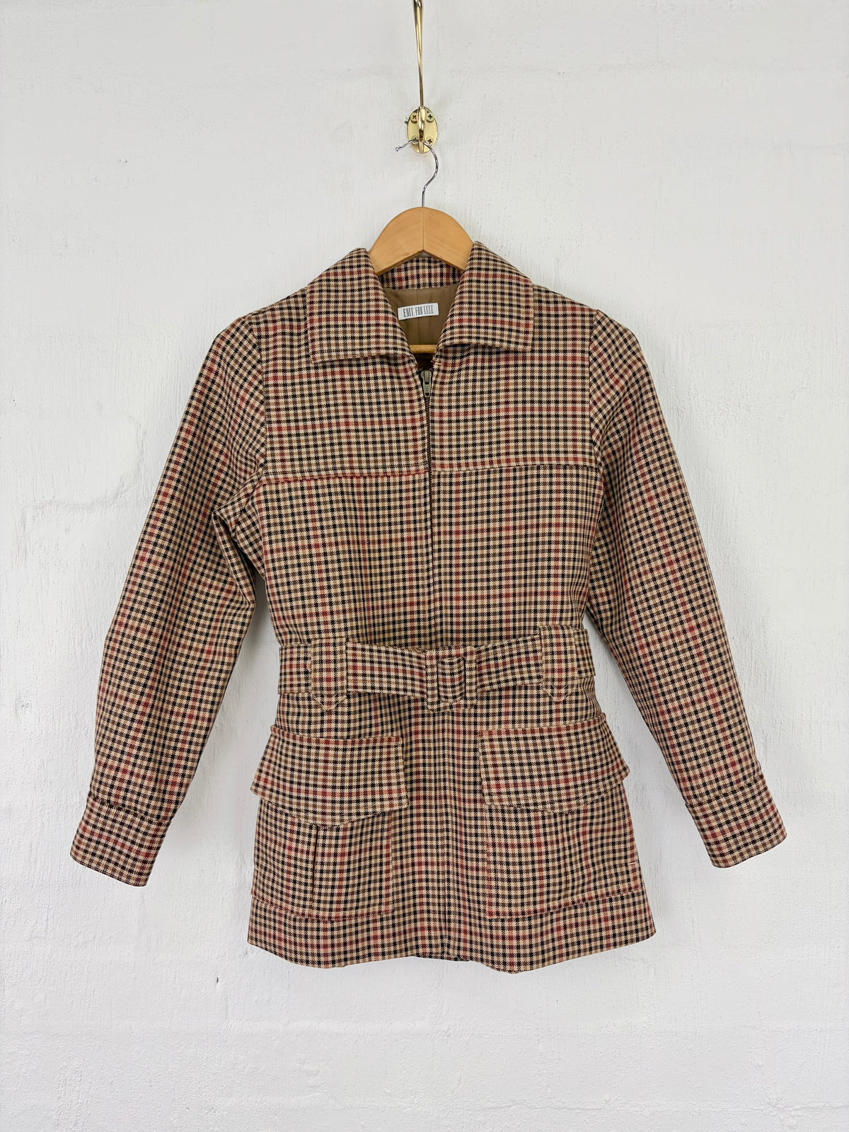Edit for Lulu Cream Patterned Safari Jacket - AU10