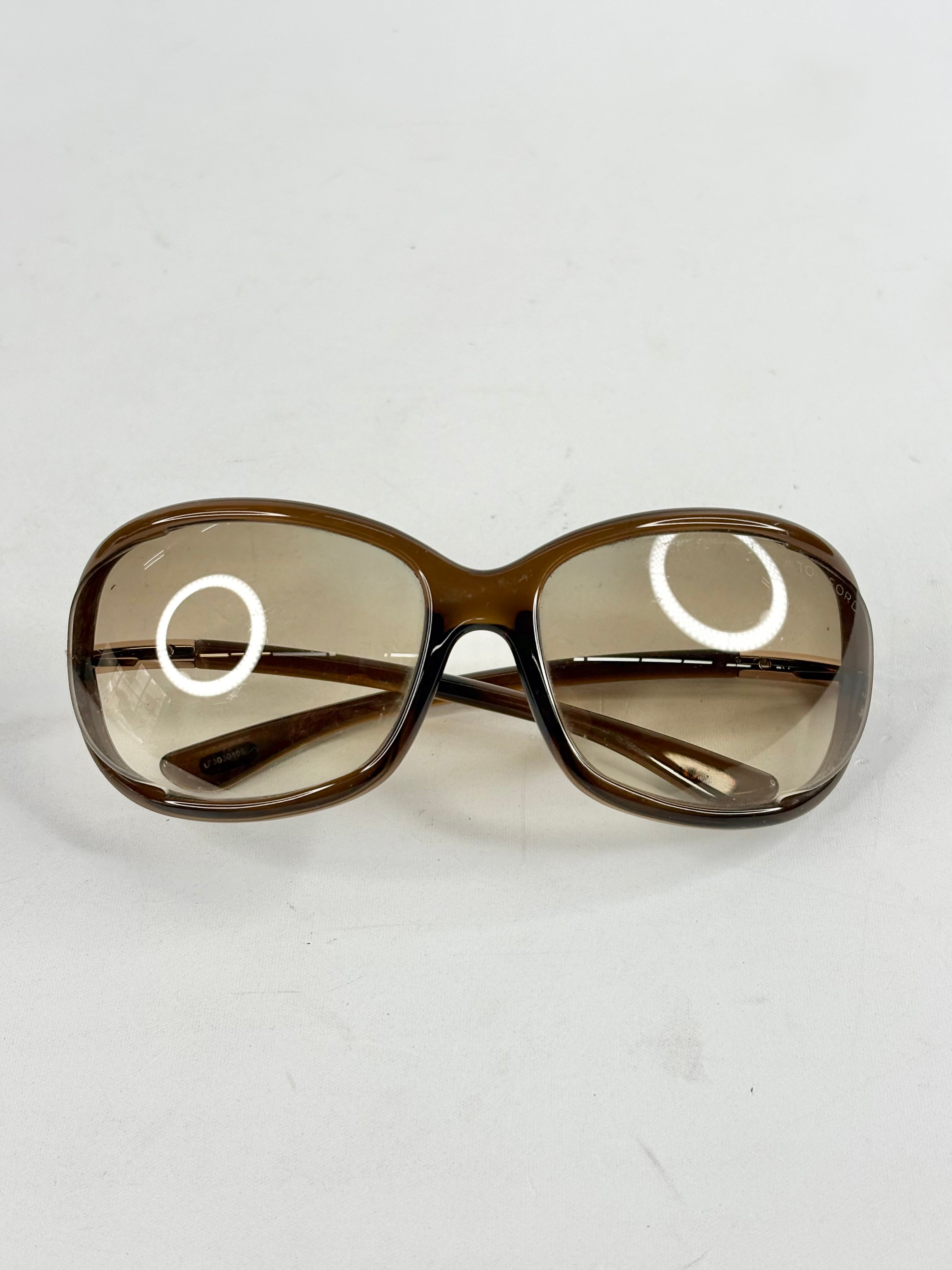 Tom Ford Brown Gradient 'Jennifer' Sunglasses