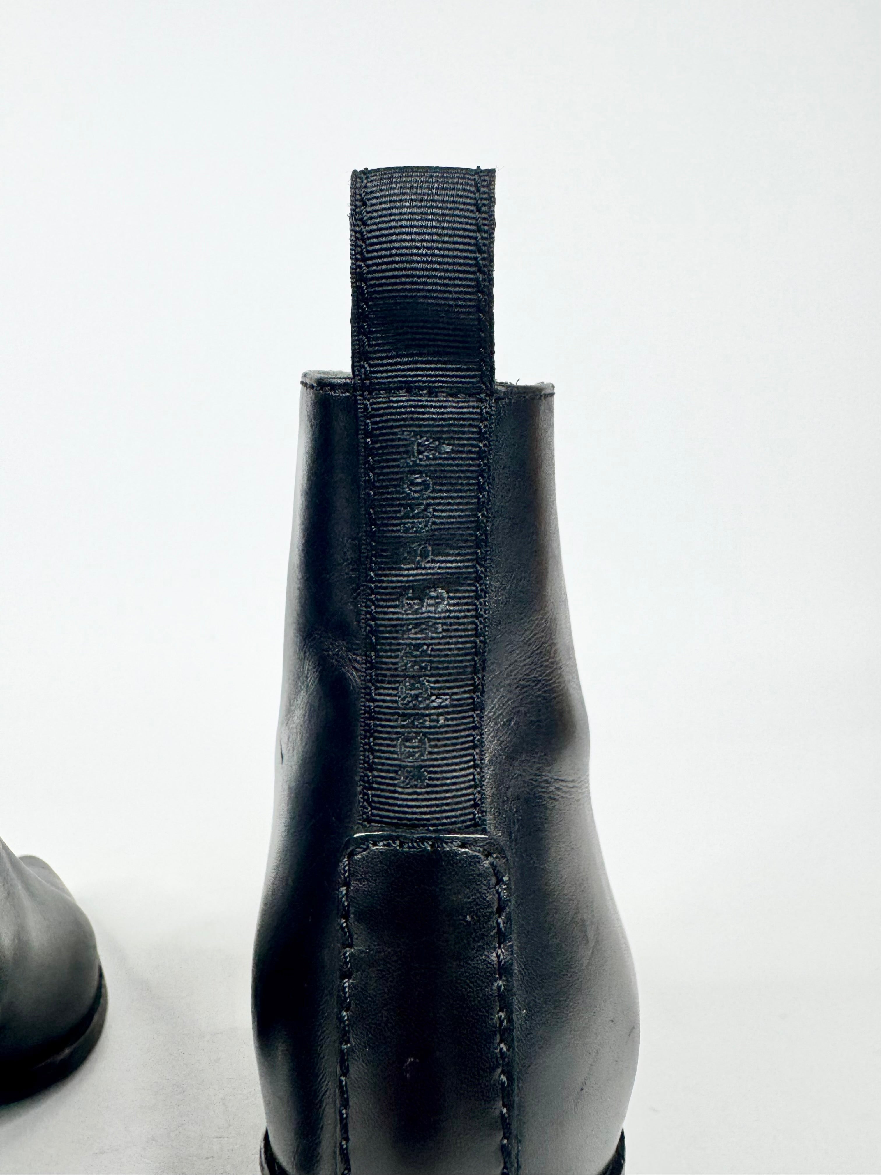 Acne Studios Black Pointed Toe Ankle Boots - EU37