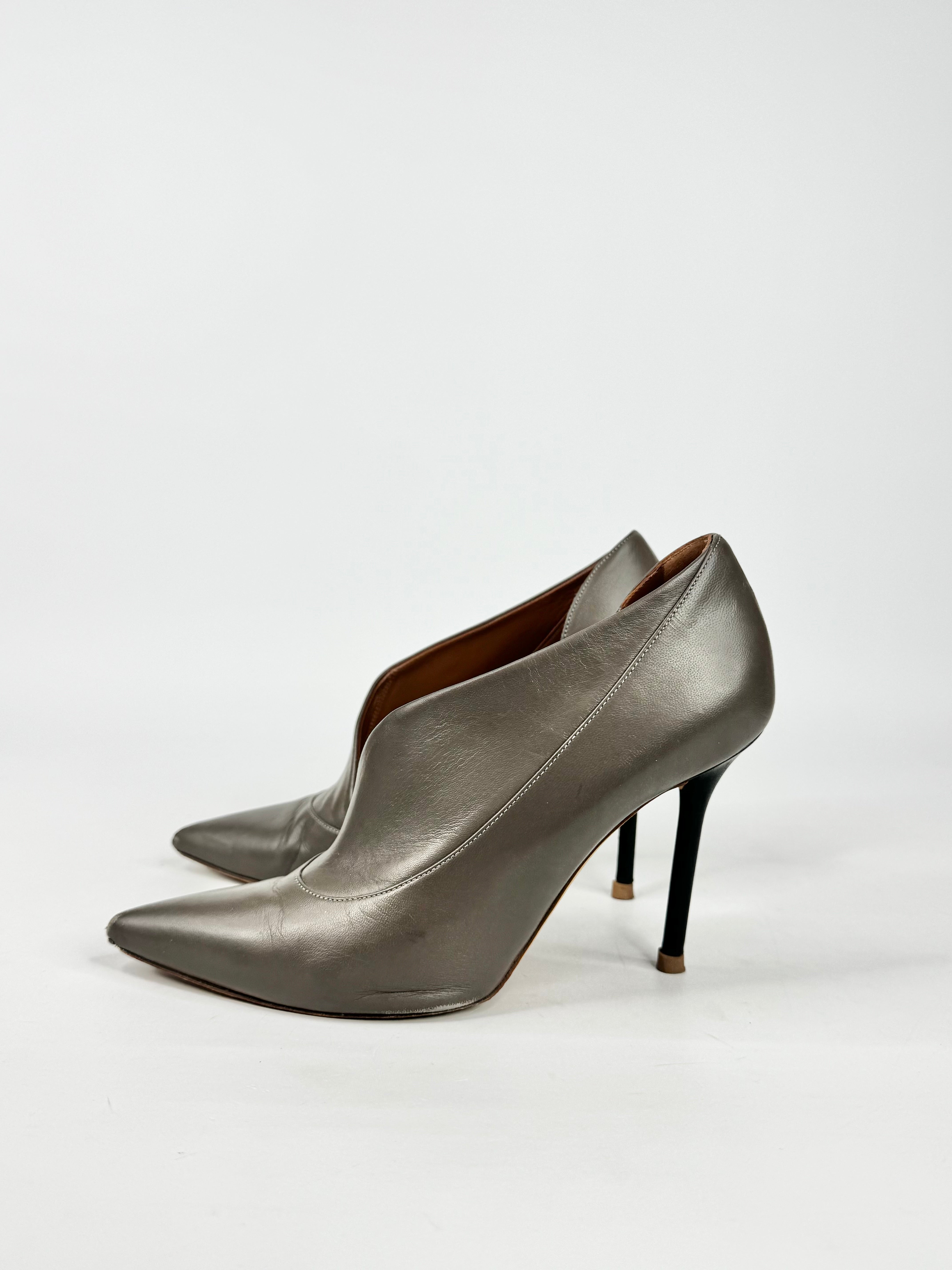 Malone Souliers Ash Grey Twist Stilettos - EU37.5