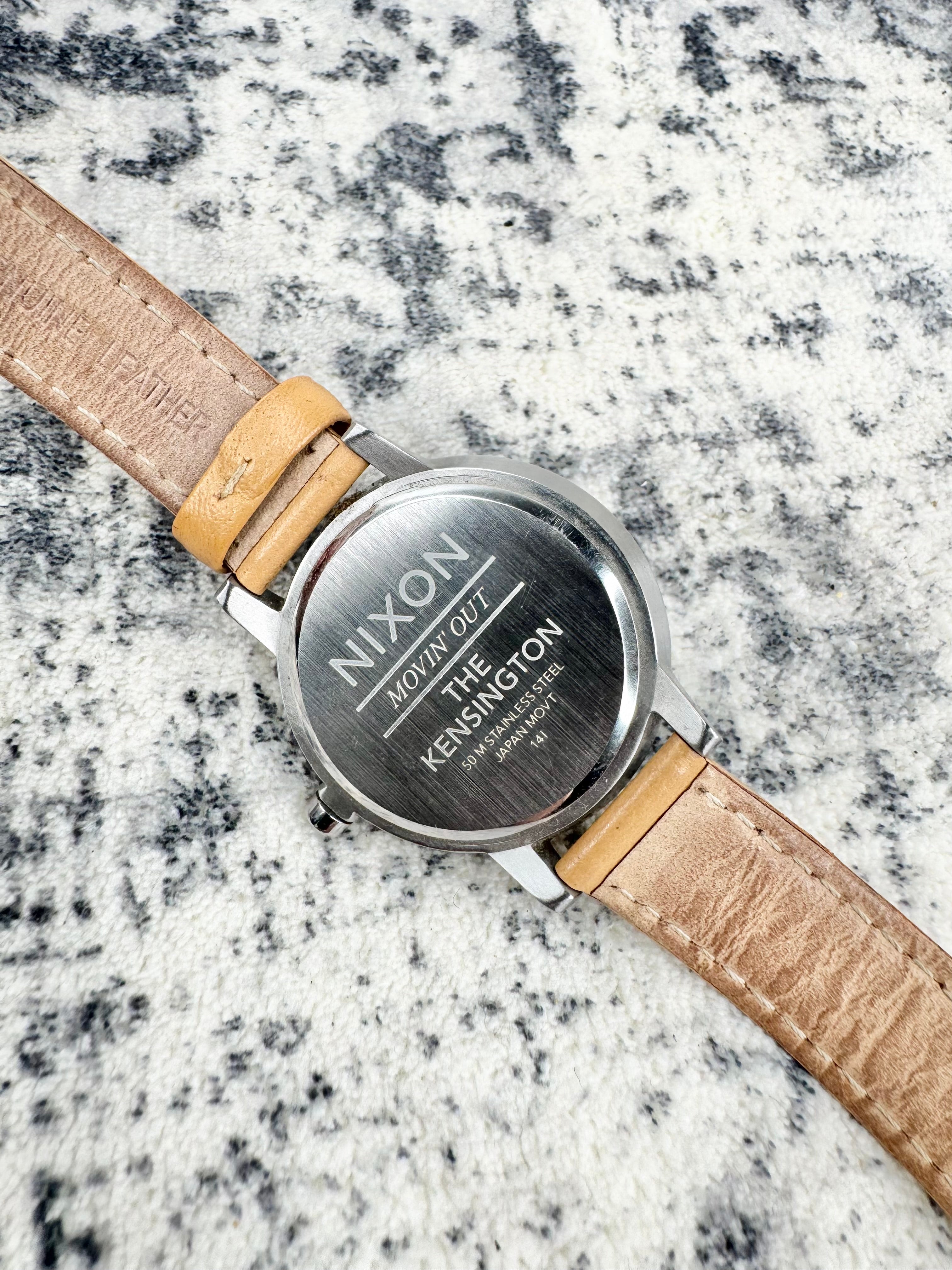 Nixon Pale & Silver 'Movin' Out, The Kensington' Wristwatch