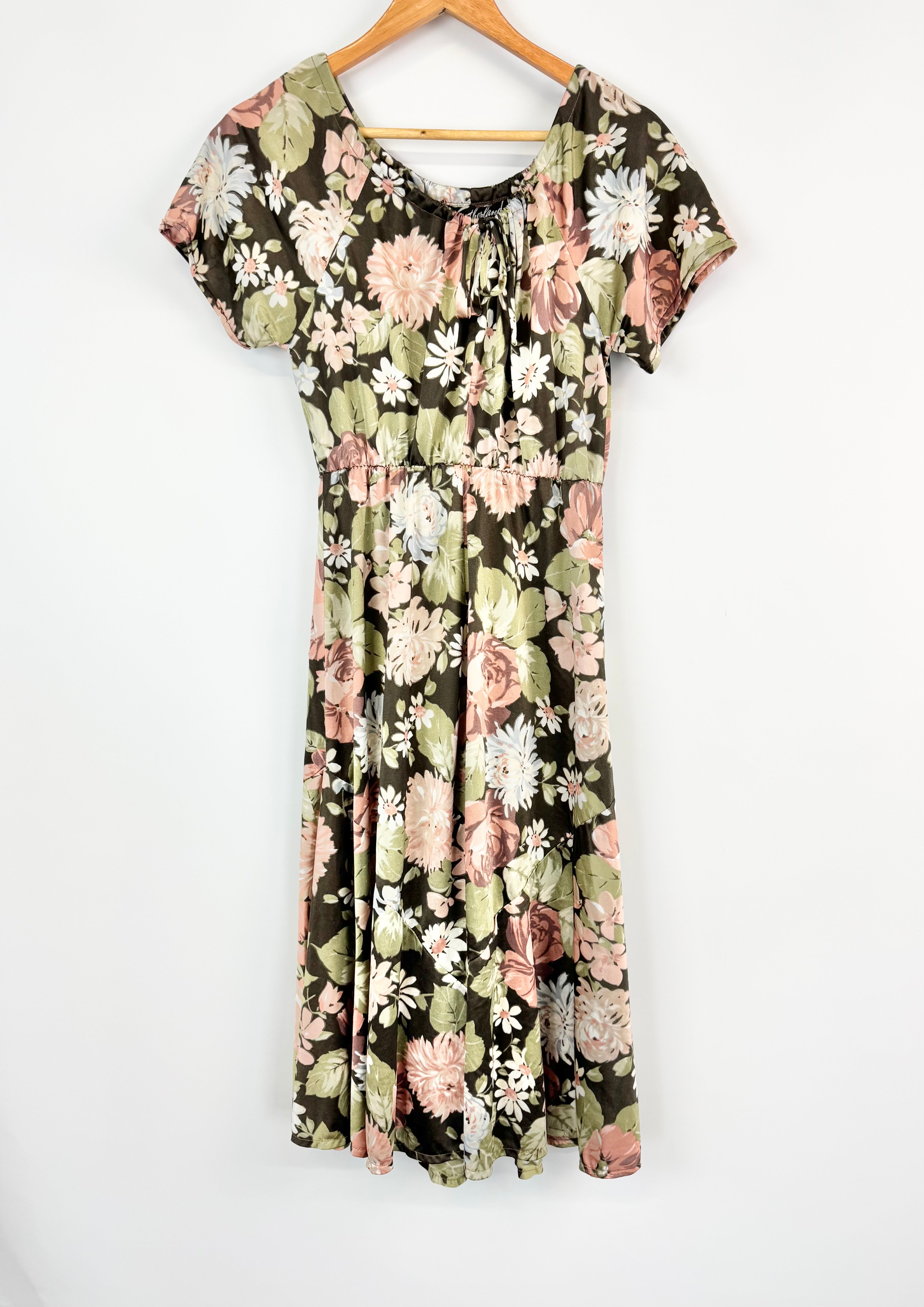 Vintage Myer Sutherland Floral Patterned Dress - AU8/10