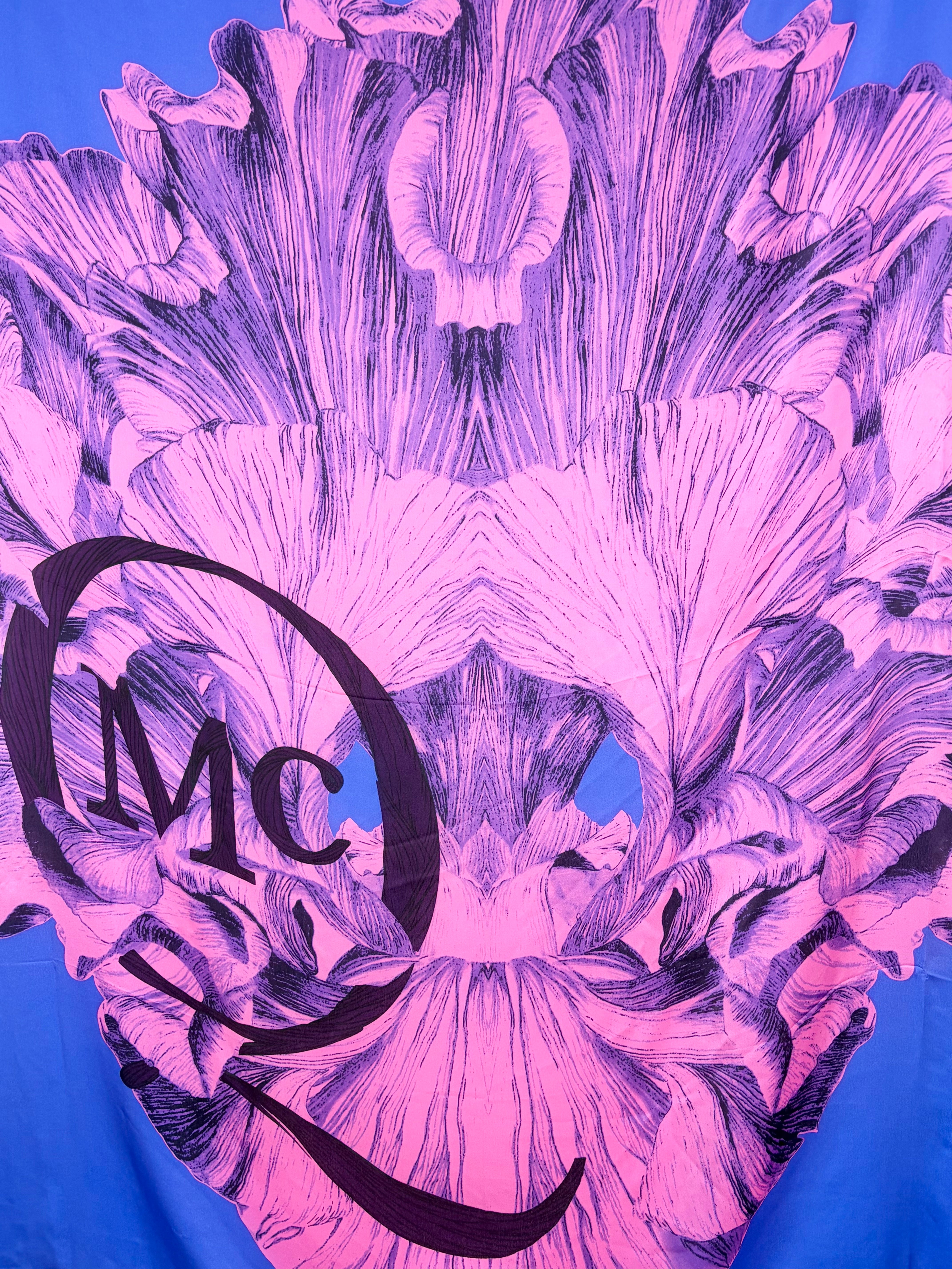 Alexander McQueen Flower Silk Scarf with Tags