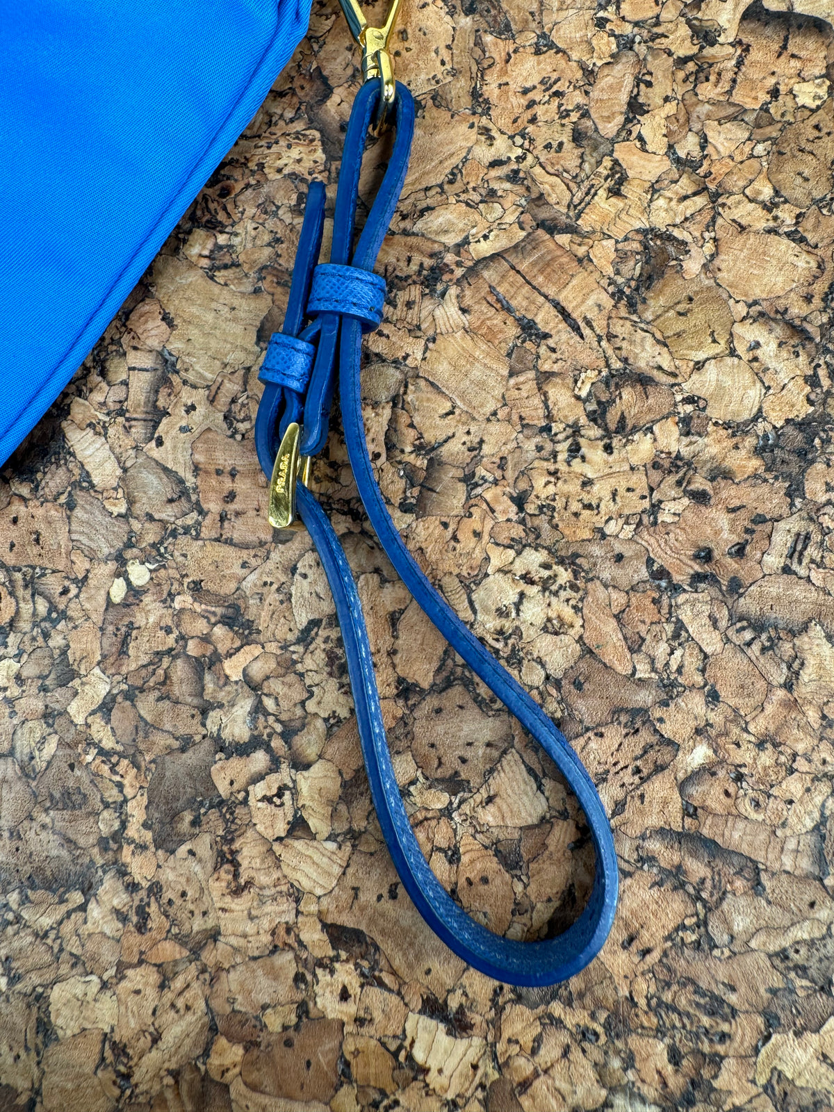 Prada Azzurro Nylon Wristlet
