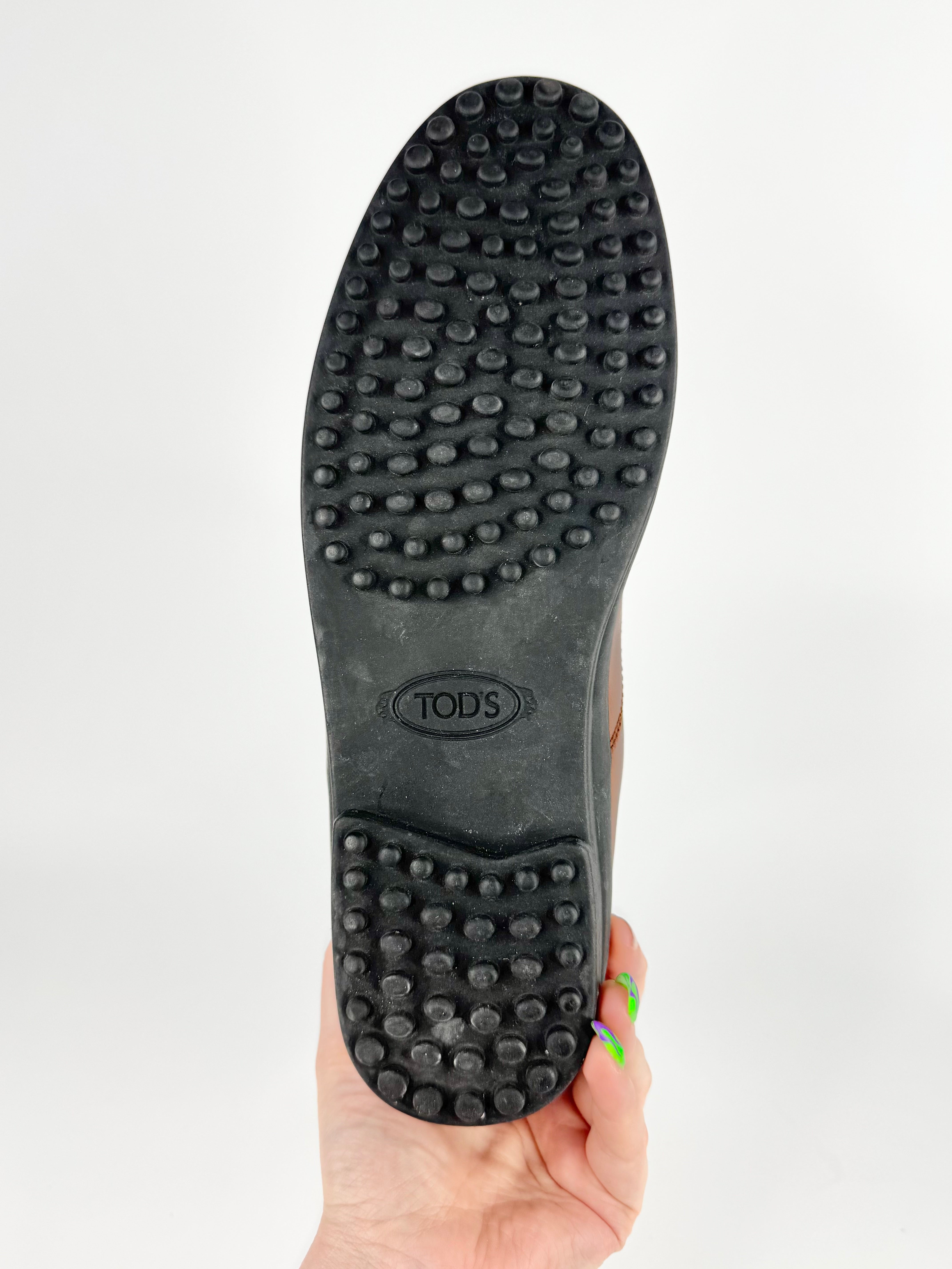 Tod's Milk Chocolate Lace Up Ankle Boots - 8