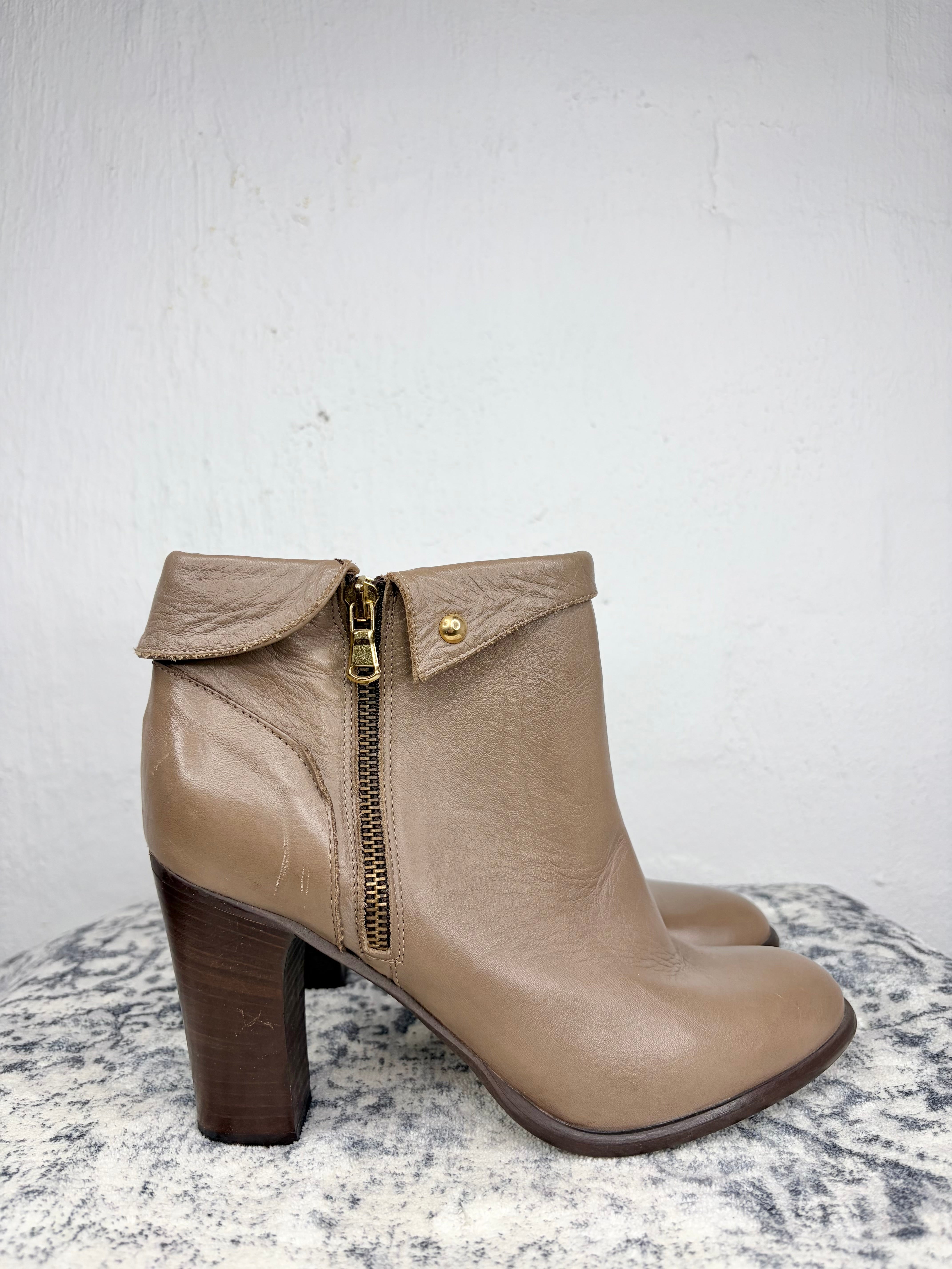 Hobbs Milk Chocolate Ankle Boots - EU40