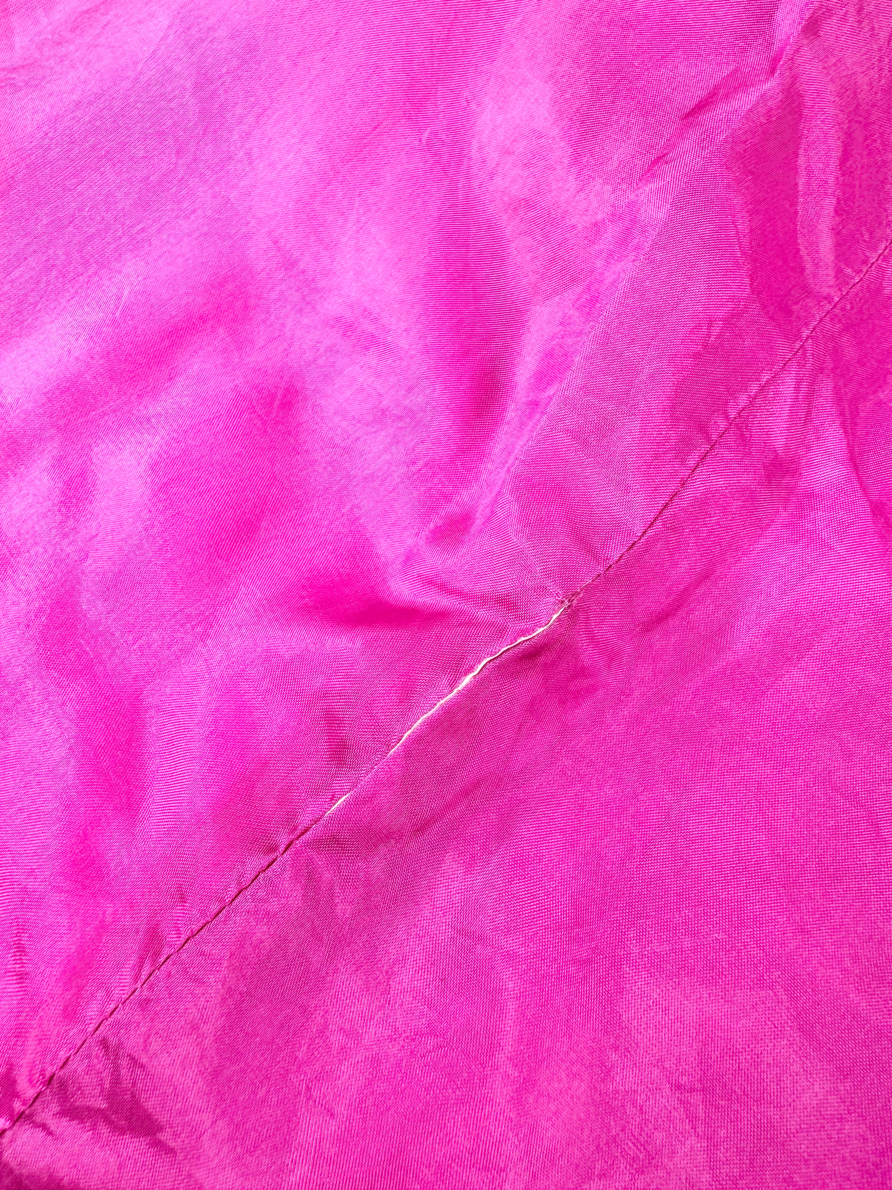 Prada Neon Fuchsia A-Line Swing Coat - AU10/12