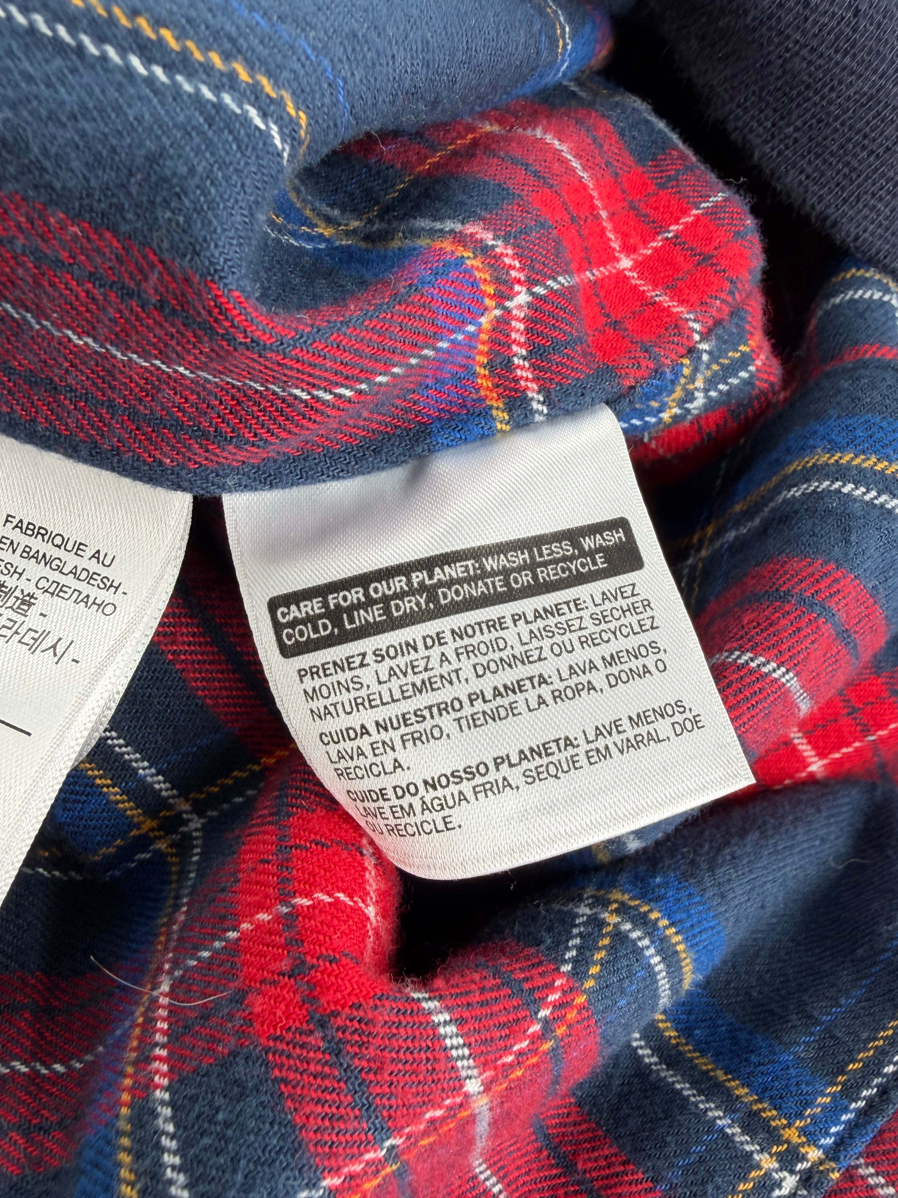Levi's Dark Blue Tartan Lined Jacket - XL