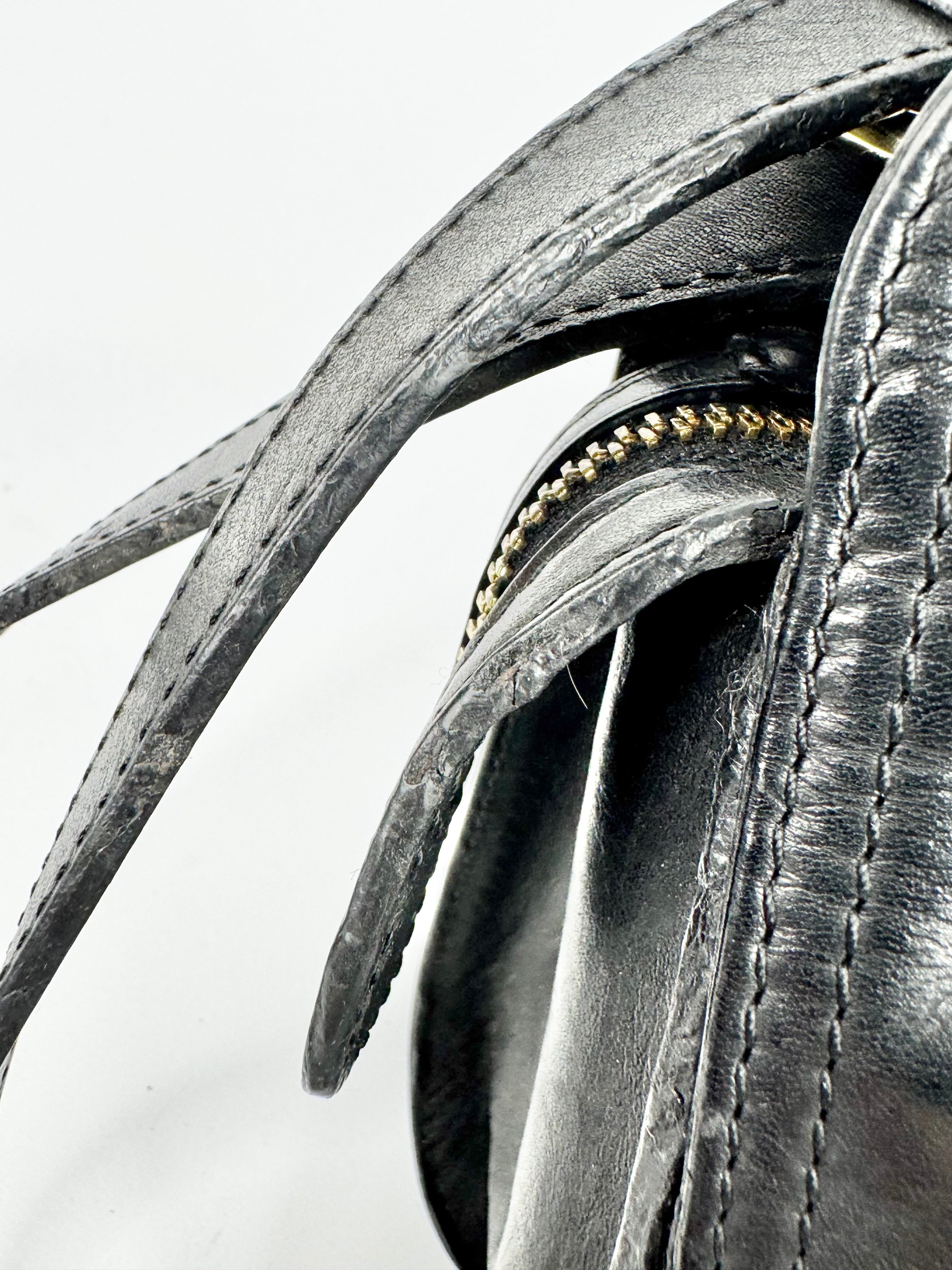 The Horse Black Leather Cross Body Bag