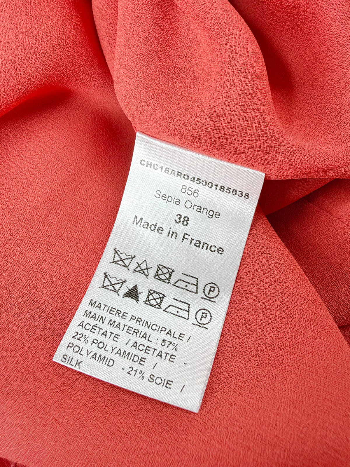 Chloé Sepia Orange Romantic Belted Crepe Dress NWT - AU10