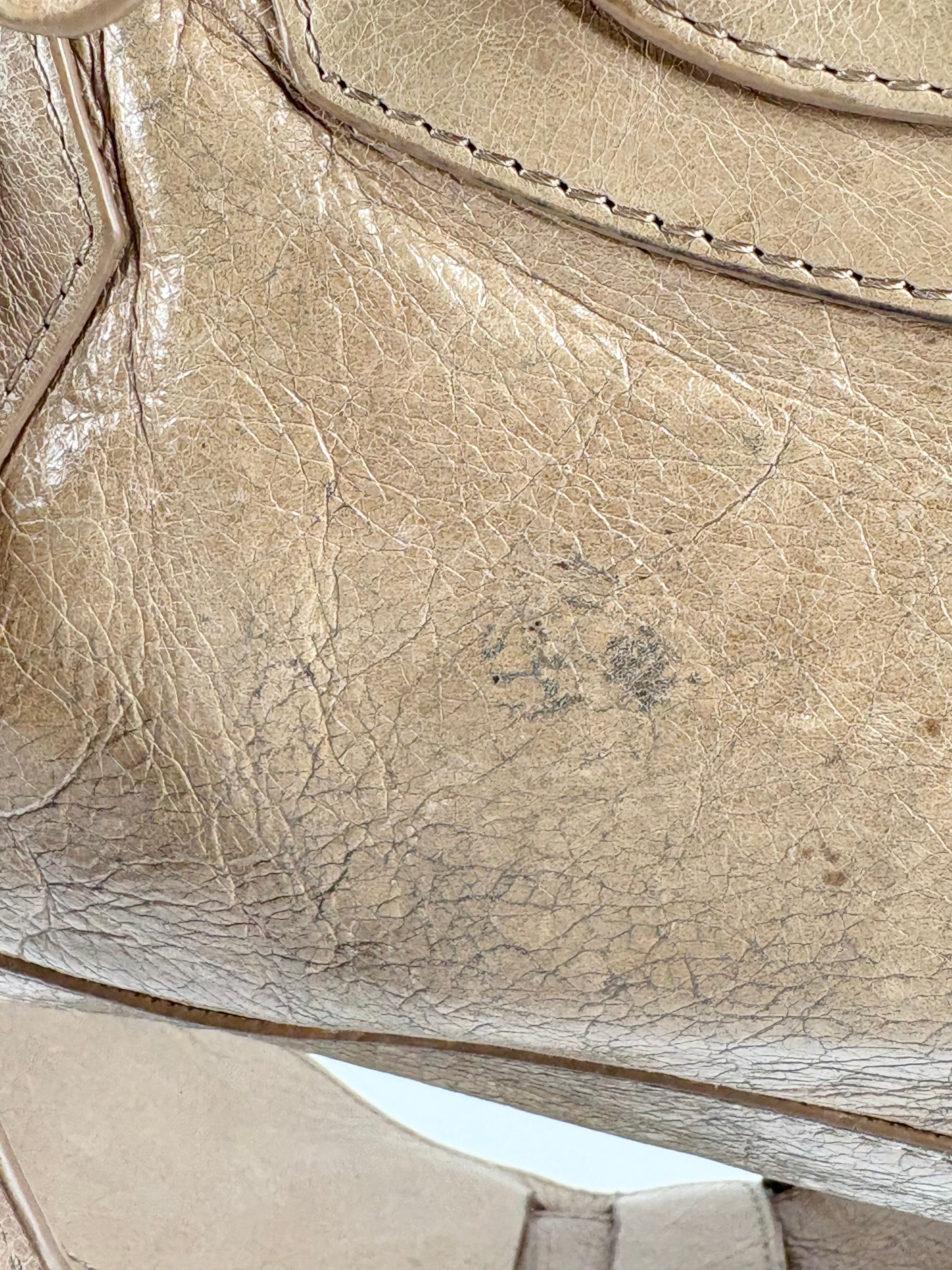 Balenciaga Beige Leather 'Giant 21' Handbag