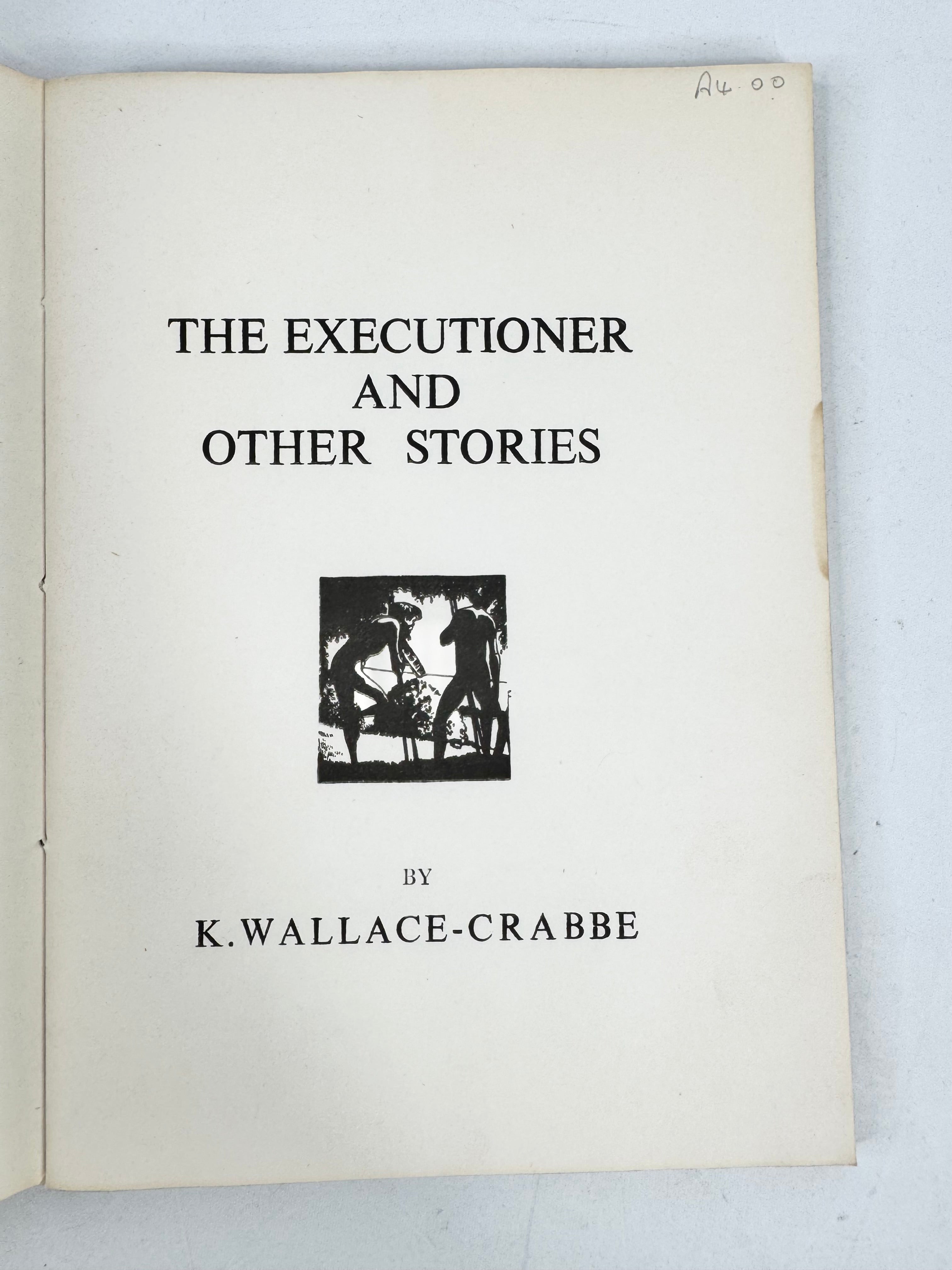 Cotswold Press 'The Executioner & Other Stories' - K. Wallace-Crabbe