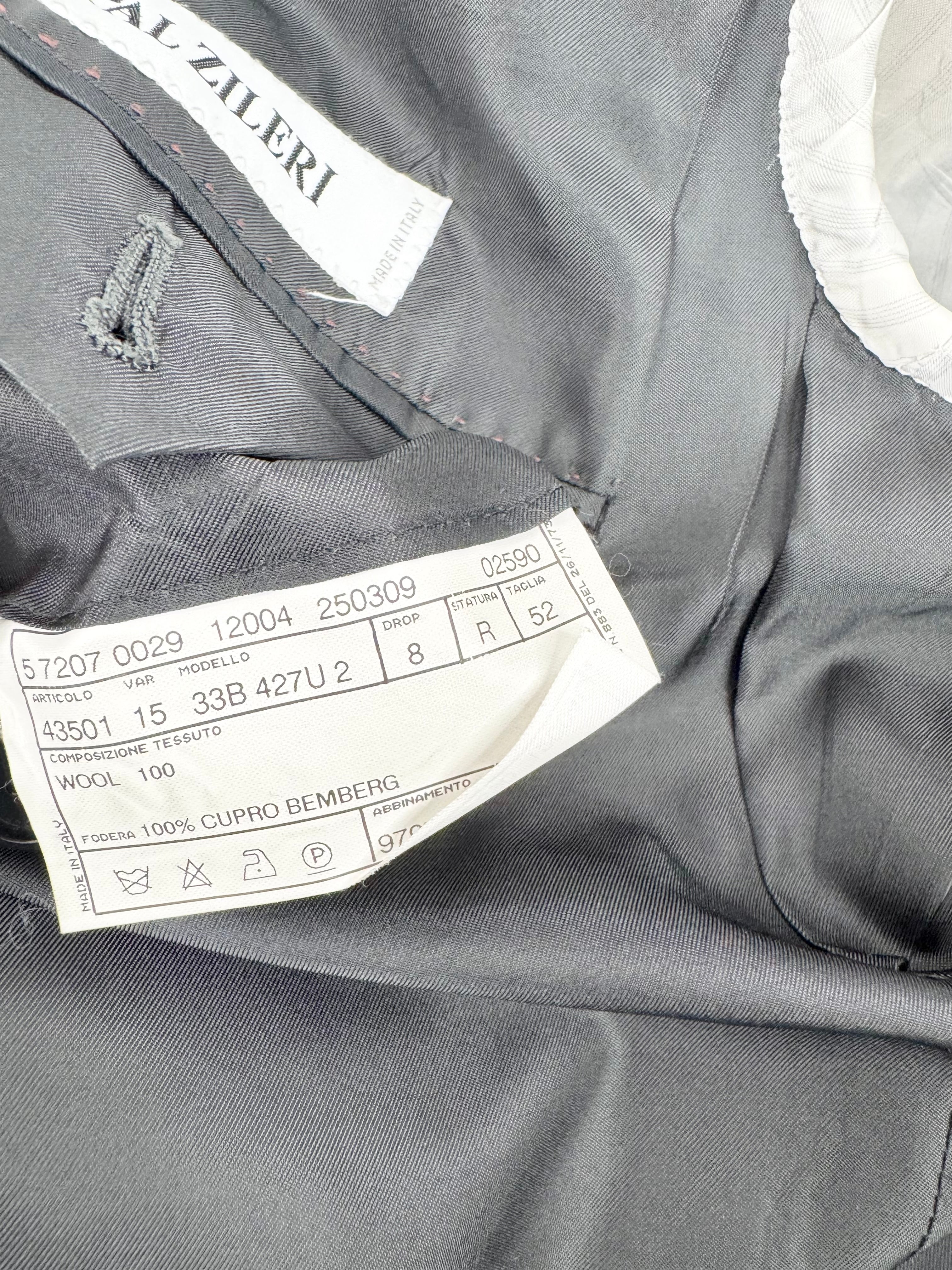 Pal Zileri Deep Grey Pinstriped Wool Blazer - L