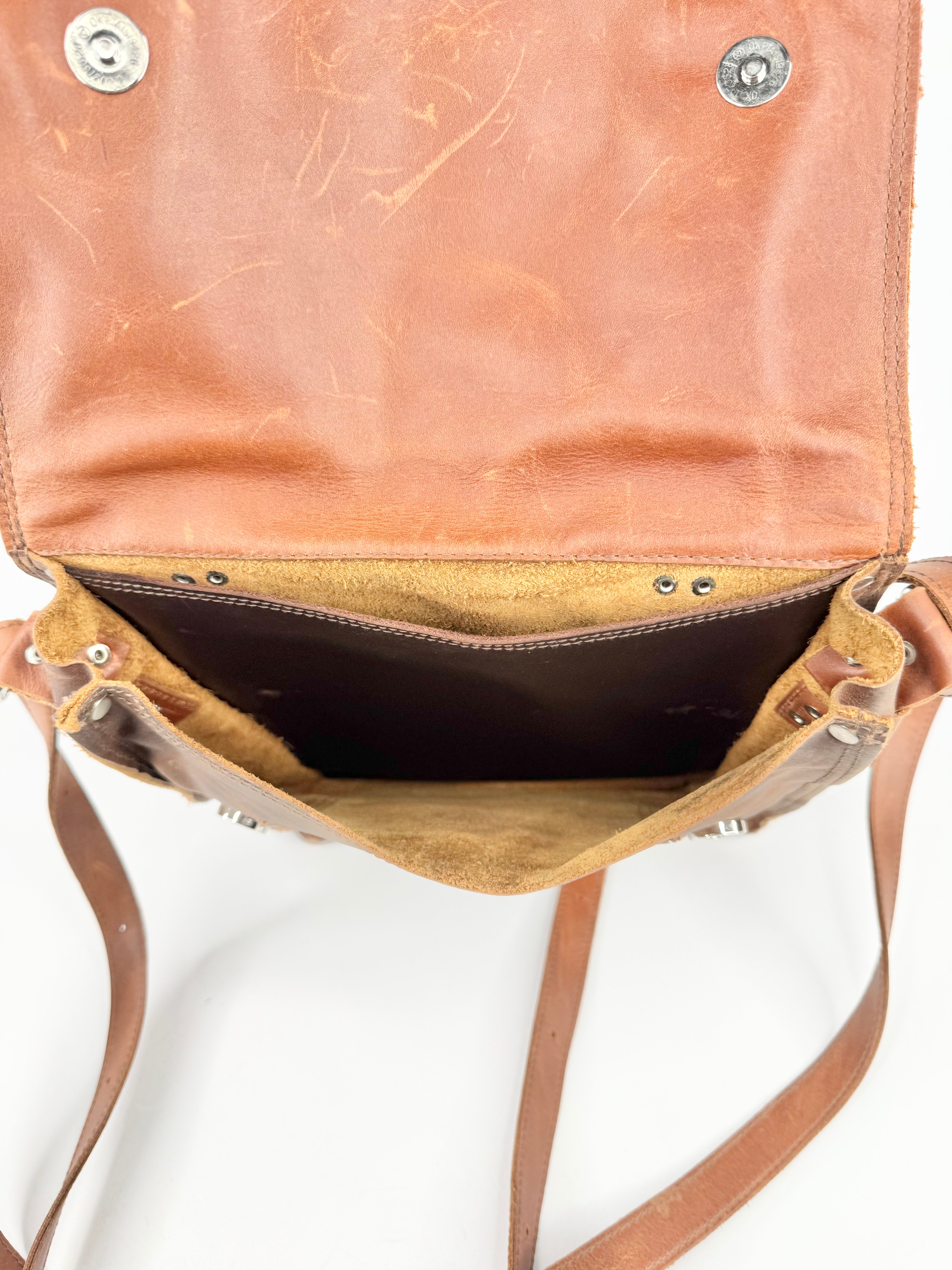 Backriver Bags Leather Cross Body Bag