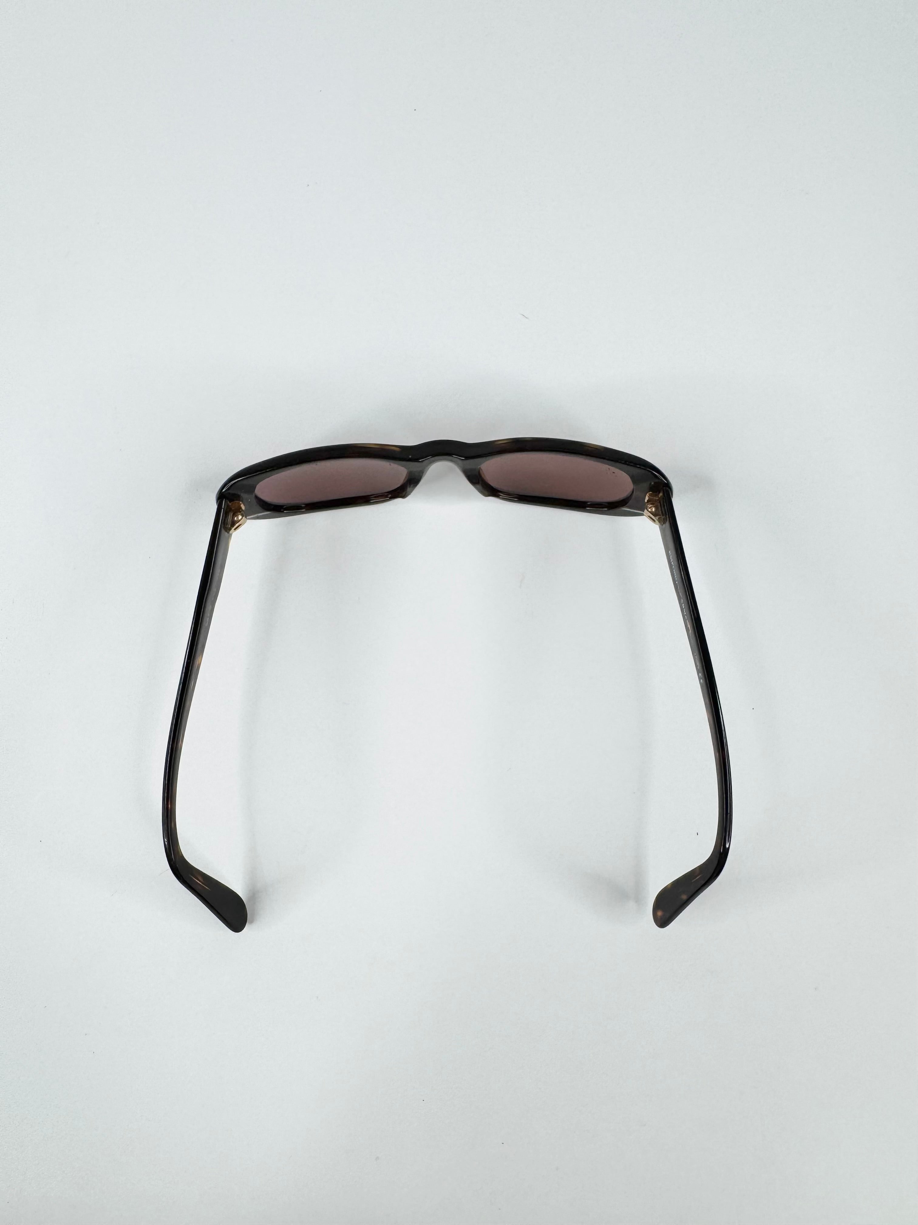 Vintage 90s Emporio Armani Tortoiseshell Pink Lens Optical Sunglasses
