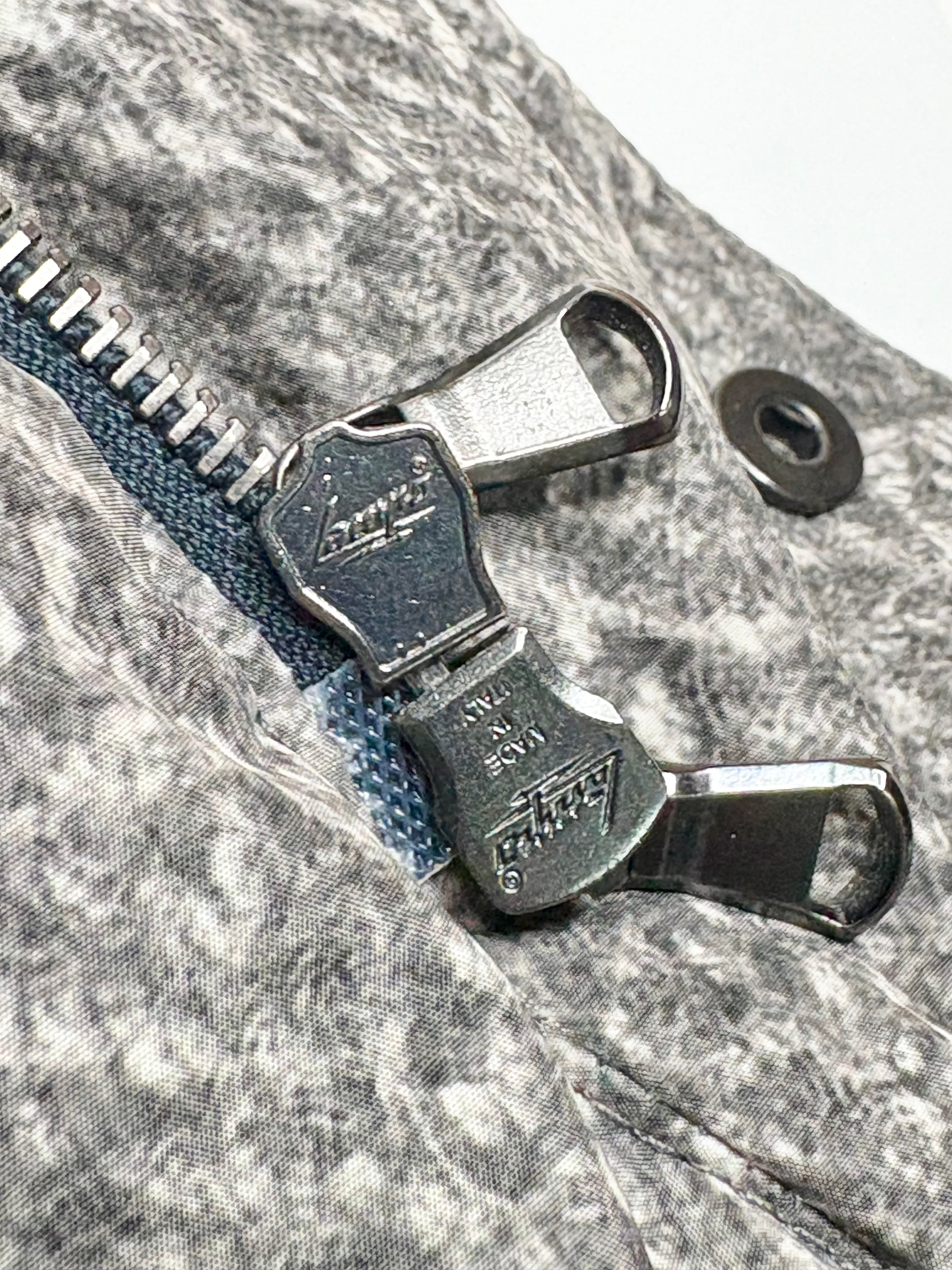 Carven Grey Zig-Zag Pattern Hooded Winter Jacket - AU16