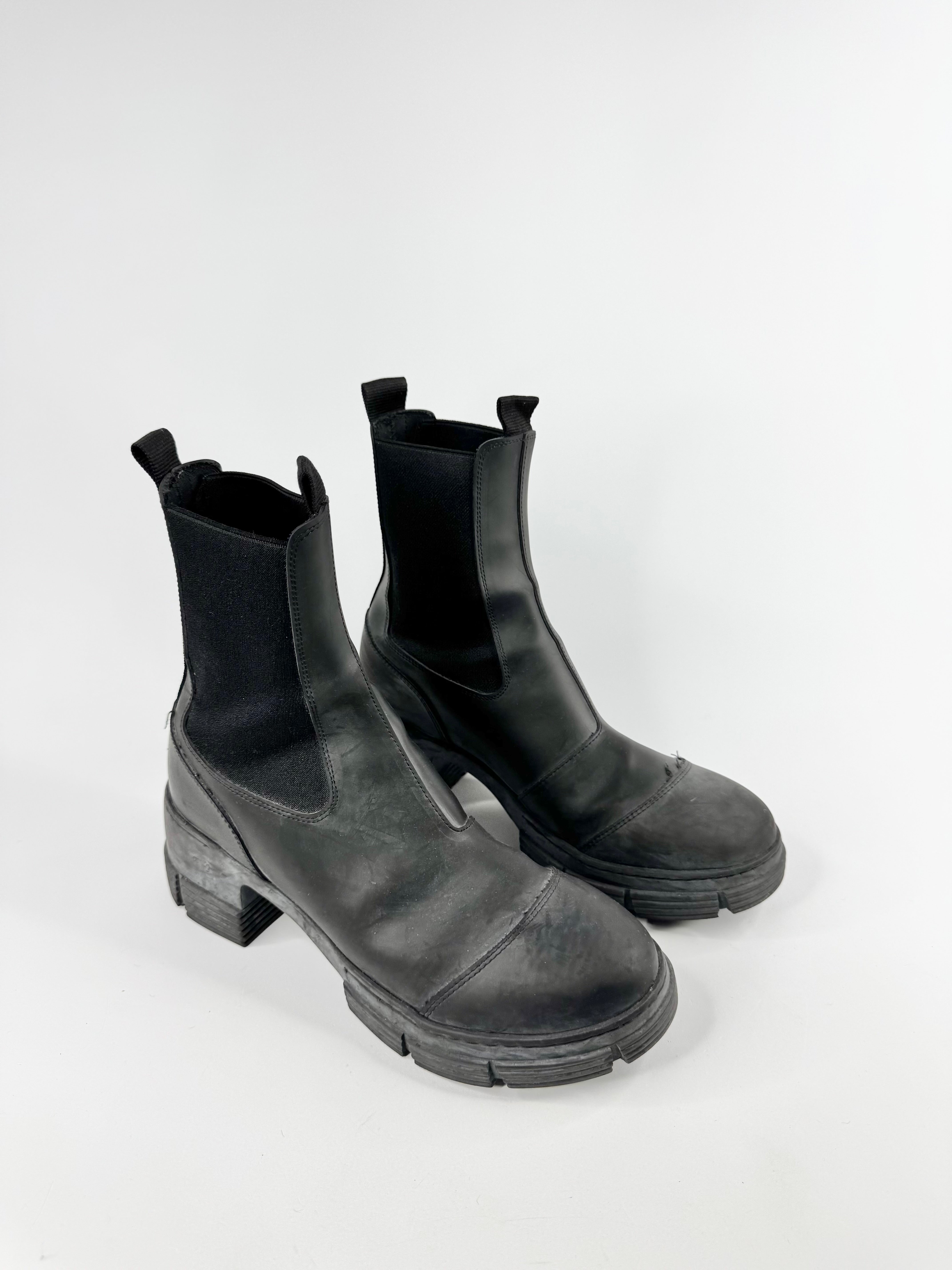Ganni Black Combat Boots - EU40