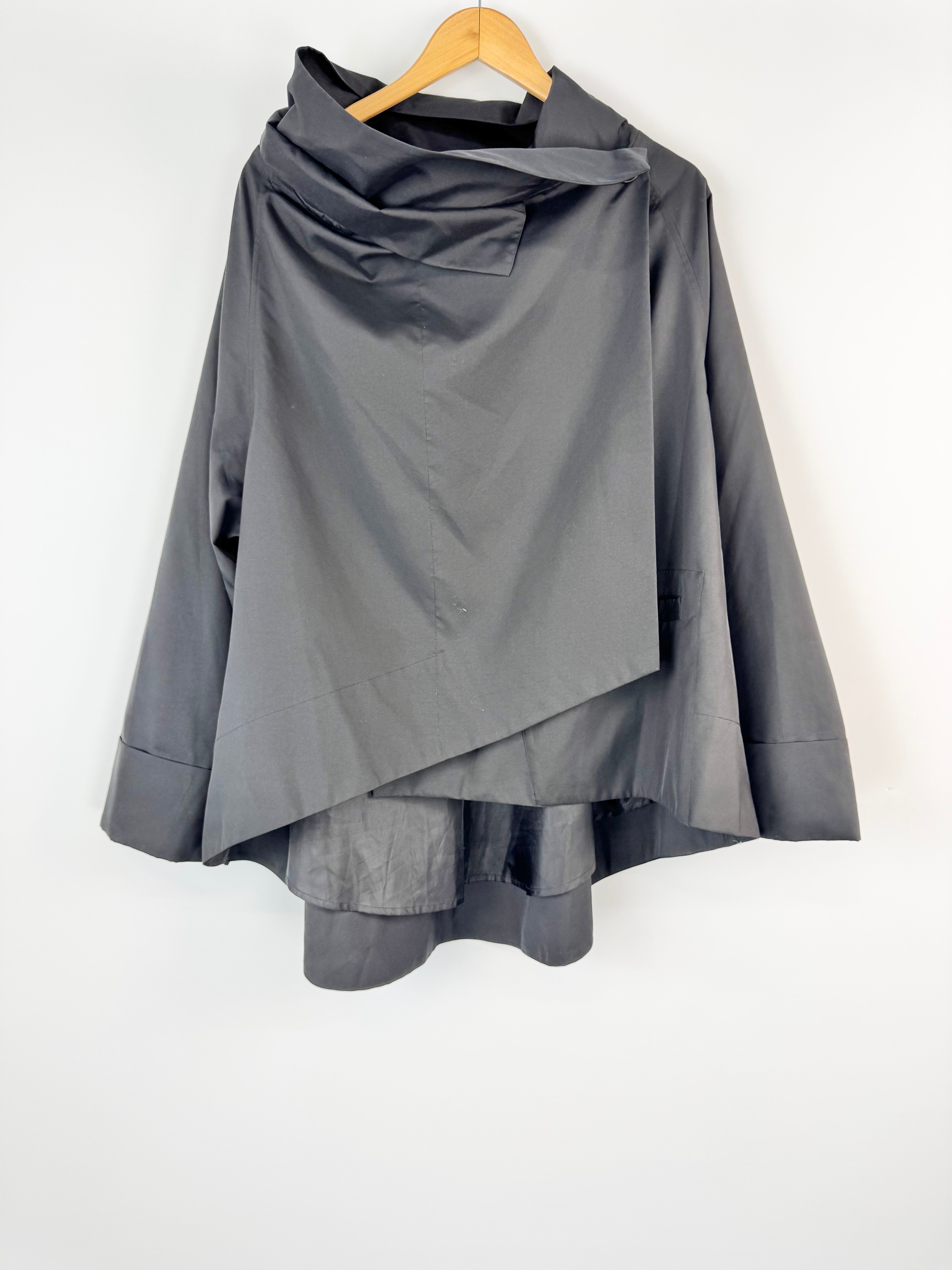 Moyuru Black Asymmetrical Jacket - AU12/14
