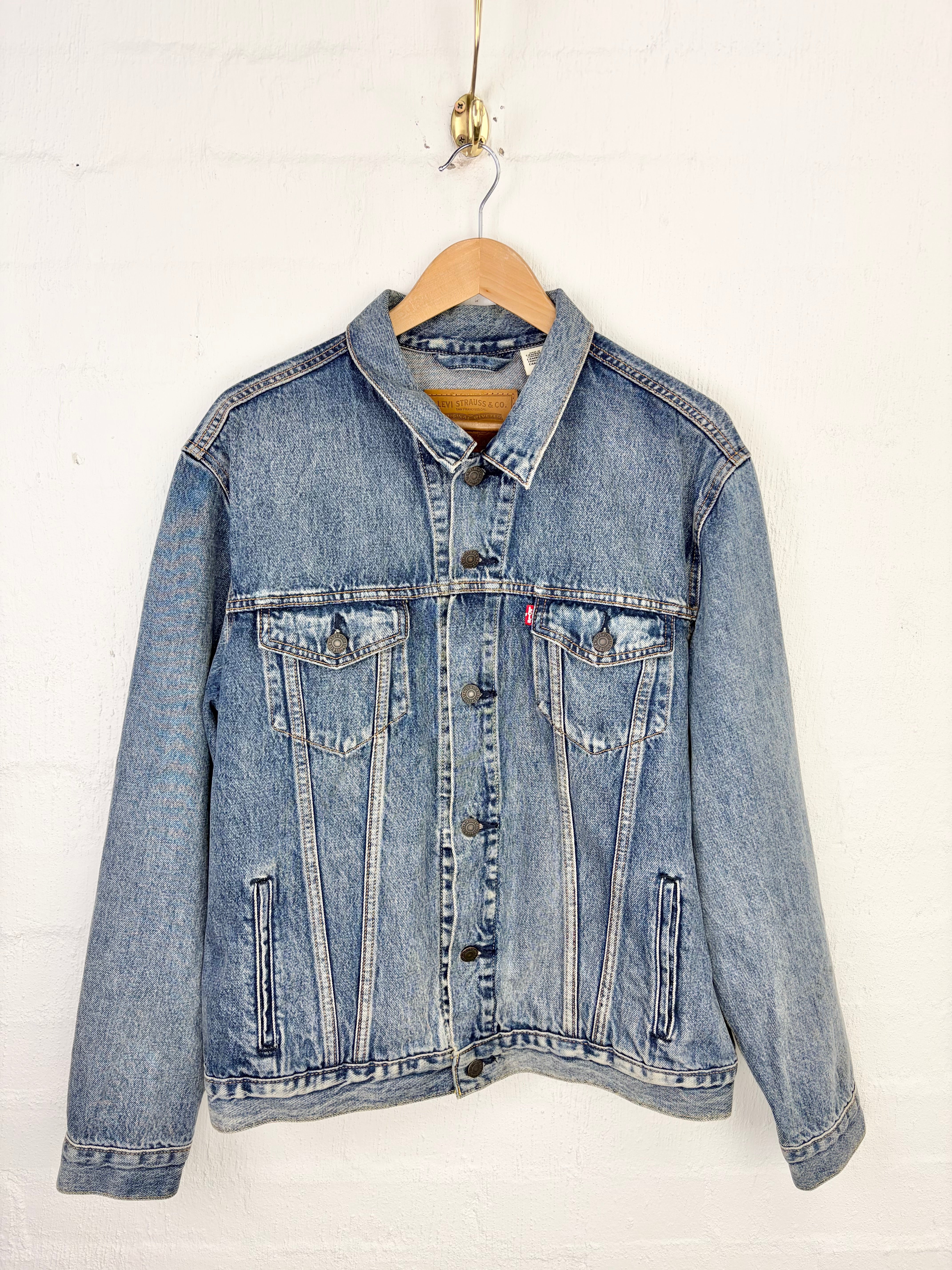 Levi's Blue Denim Tailored Button Down Jacket - L
