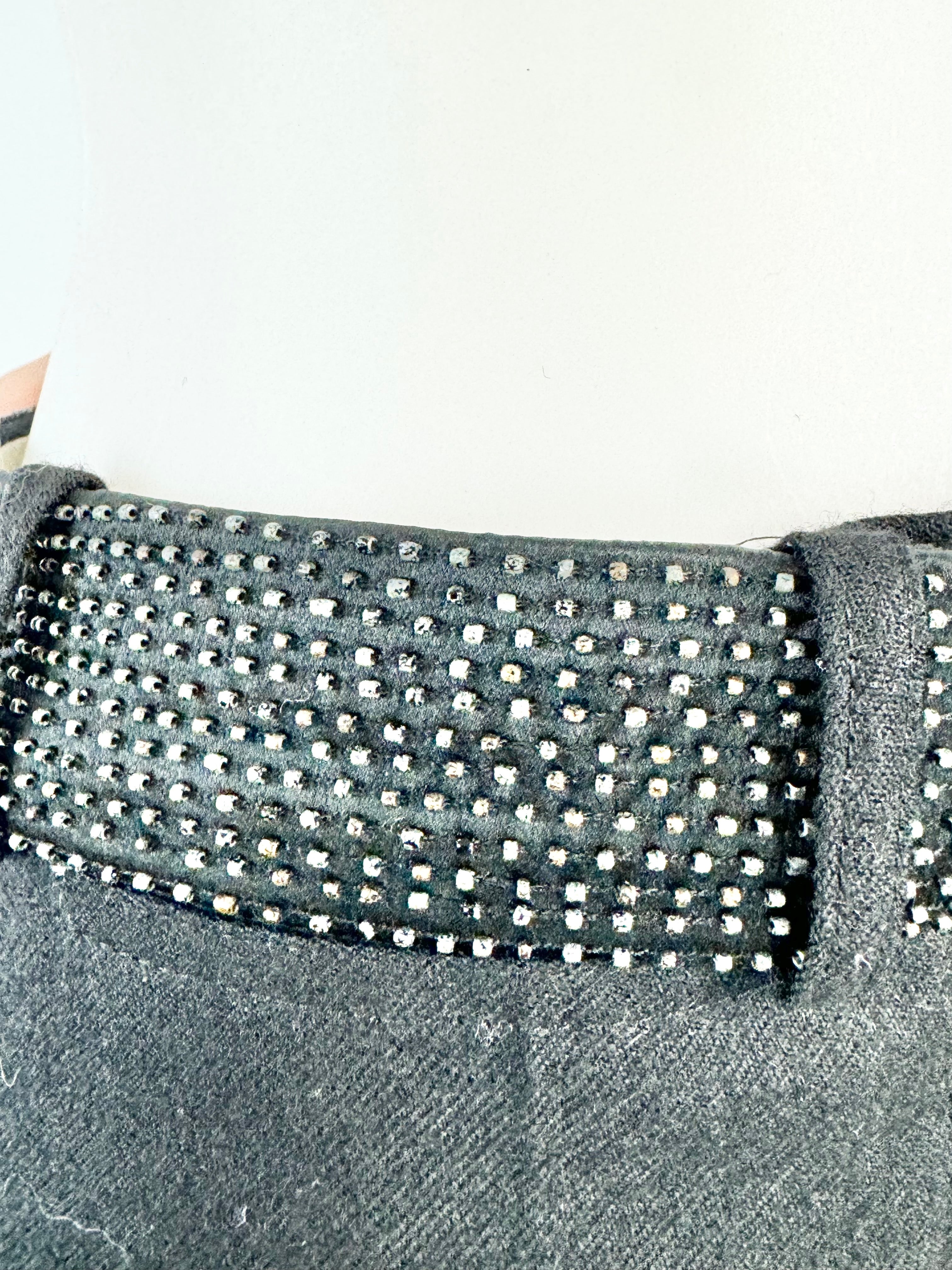 Chloe Black Wool Beaded Waist Slacks - AU10