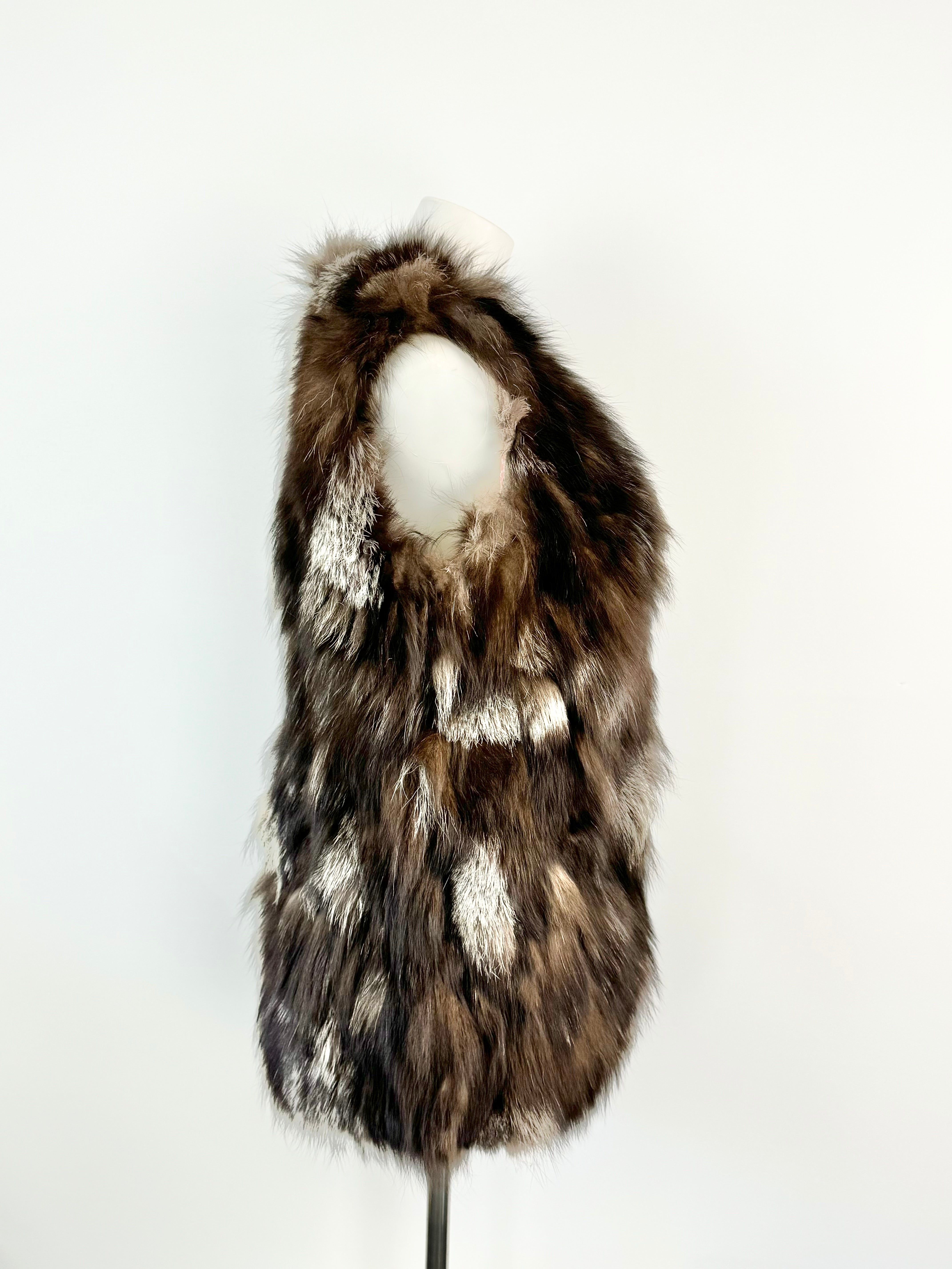 Nevenka Grey & Brown Vest - AU10