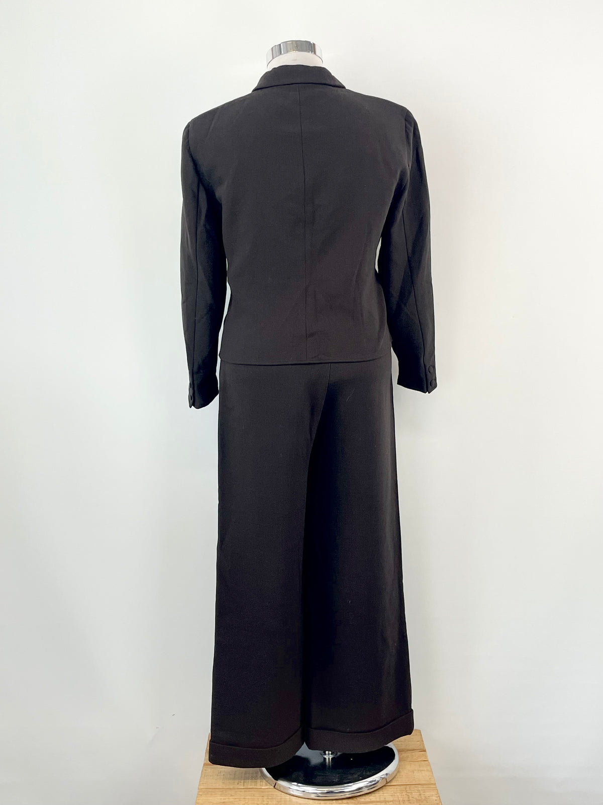 Vintage 80s Giorgio Armani Aubergine Wool 2pc Suit - AU10/12