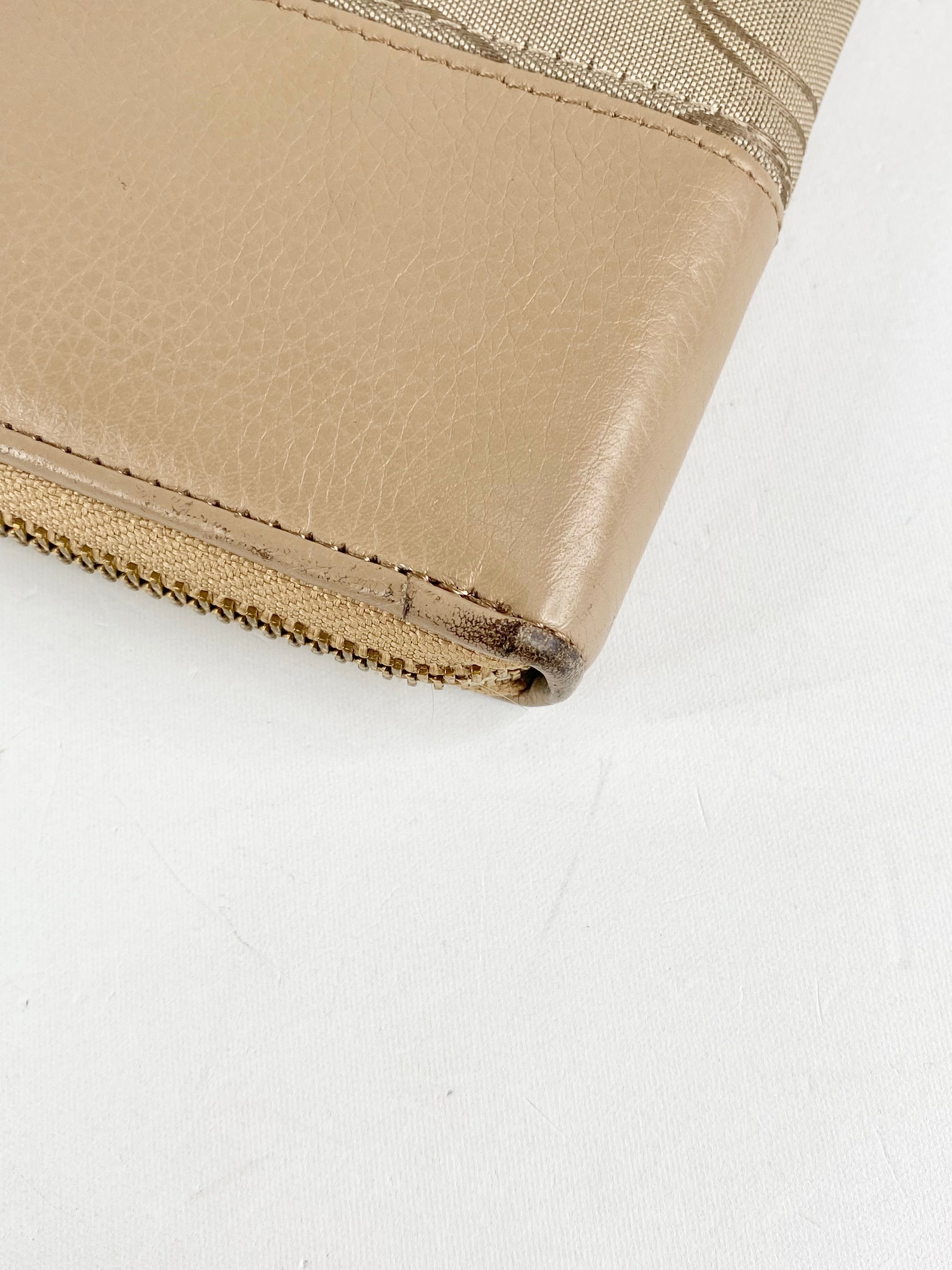 Oroton Soft Beige Monogram Wallet