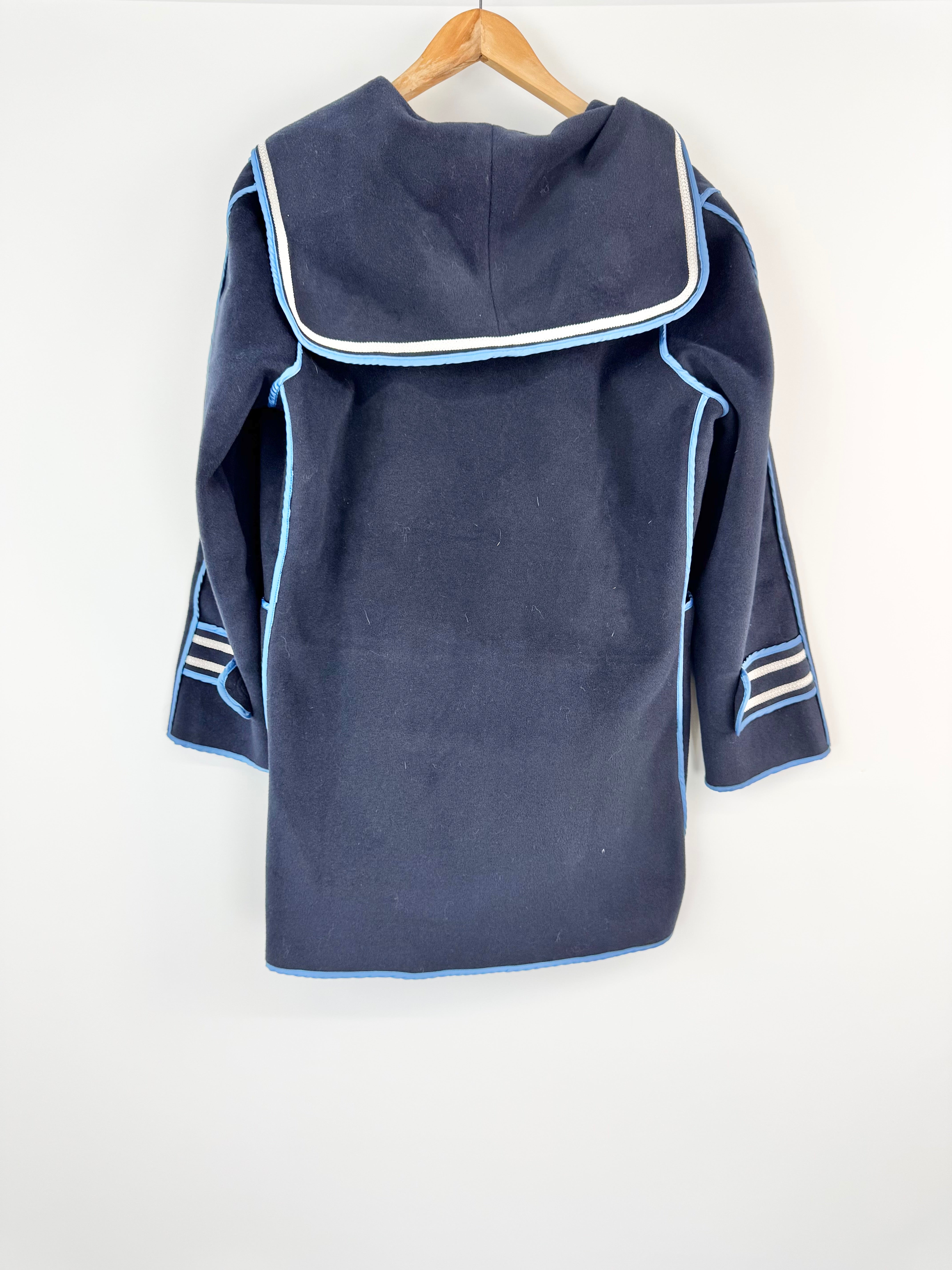 Qooel Deep Navy Wool Coat - AU14