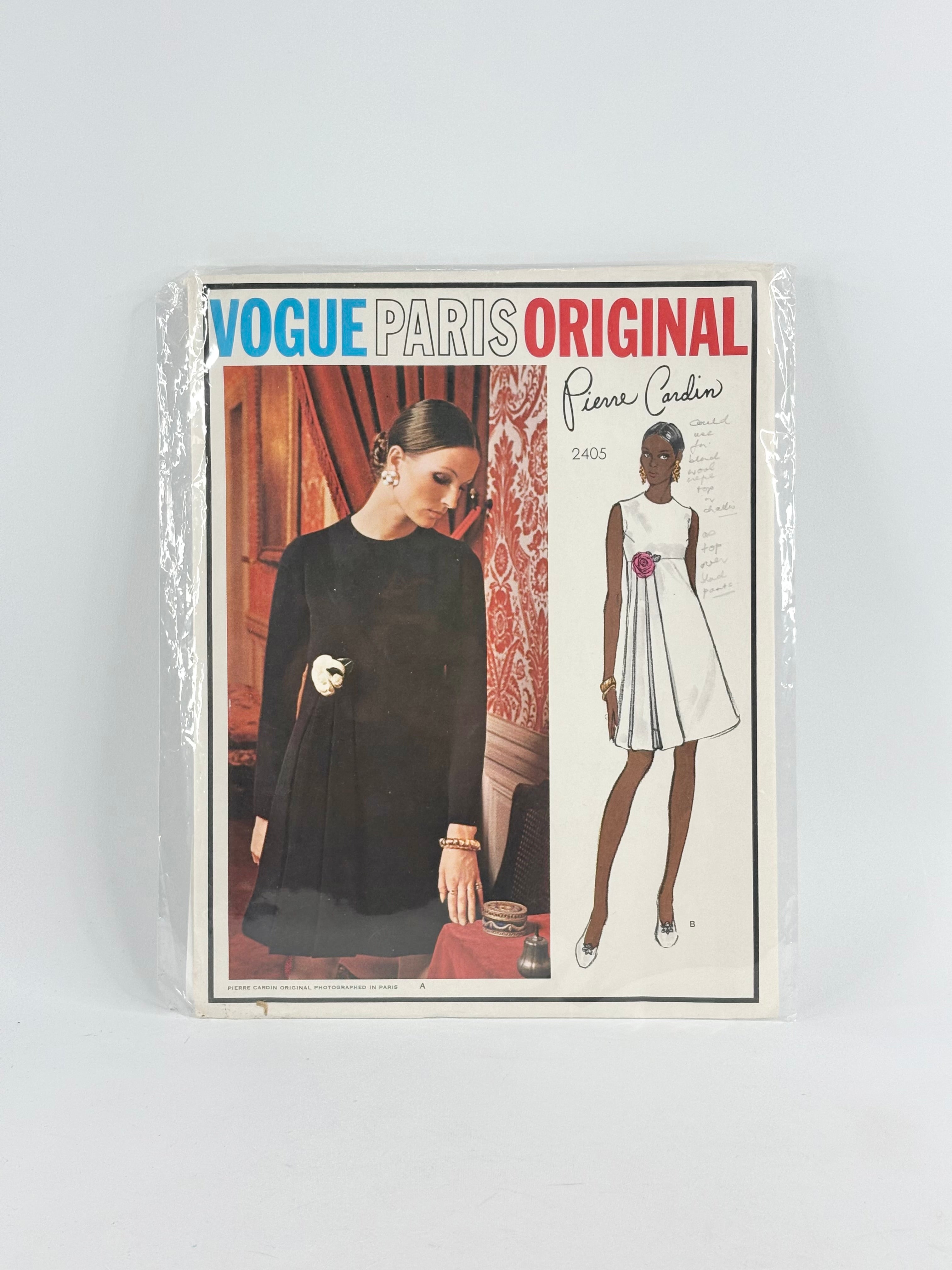 Vogue Paris Originals Pierre Cardin Dress: No. 2405 - Size 10