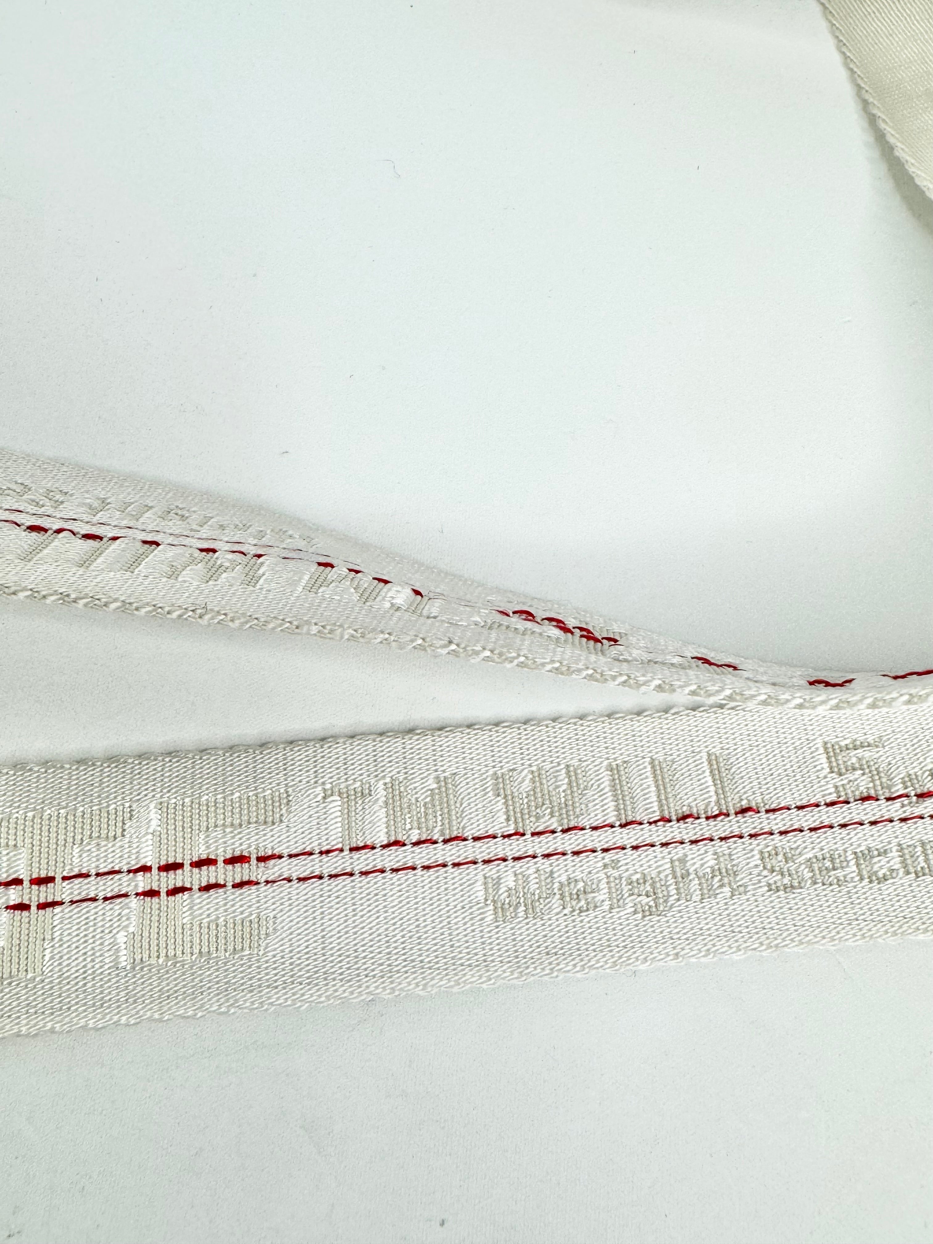 Off-White White & Red Industrial XL Belt
