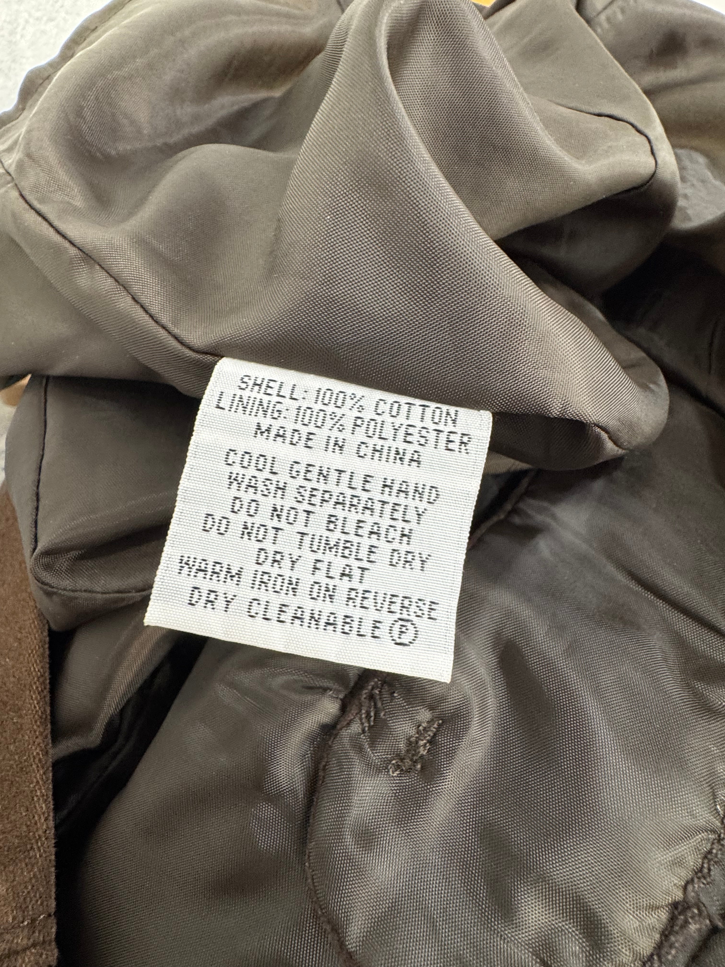 Vintage Laura Ashley Velveteen Brown Panelled Skirt - AU10