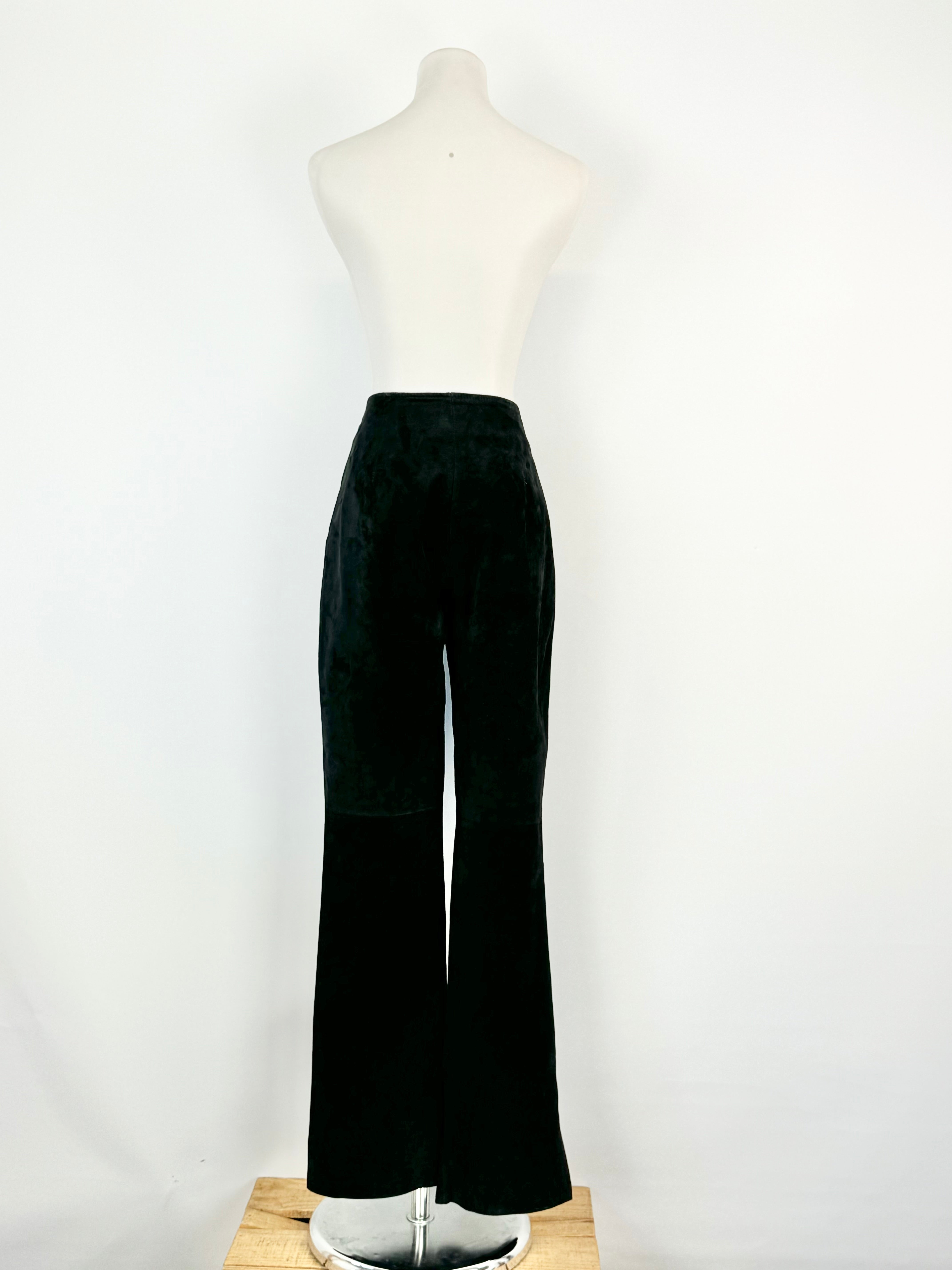 Vent Couvert Black Suede Slacks - AU10