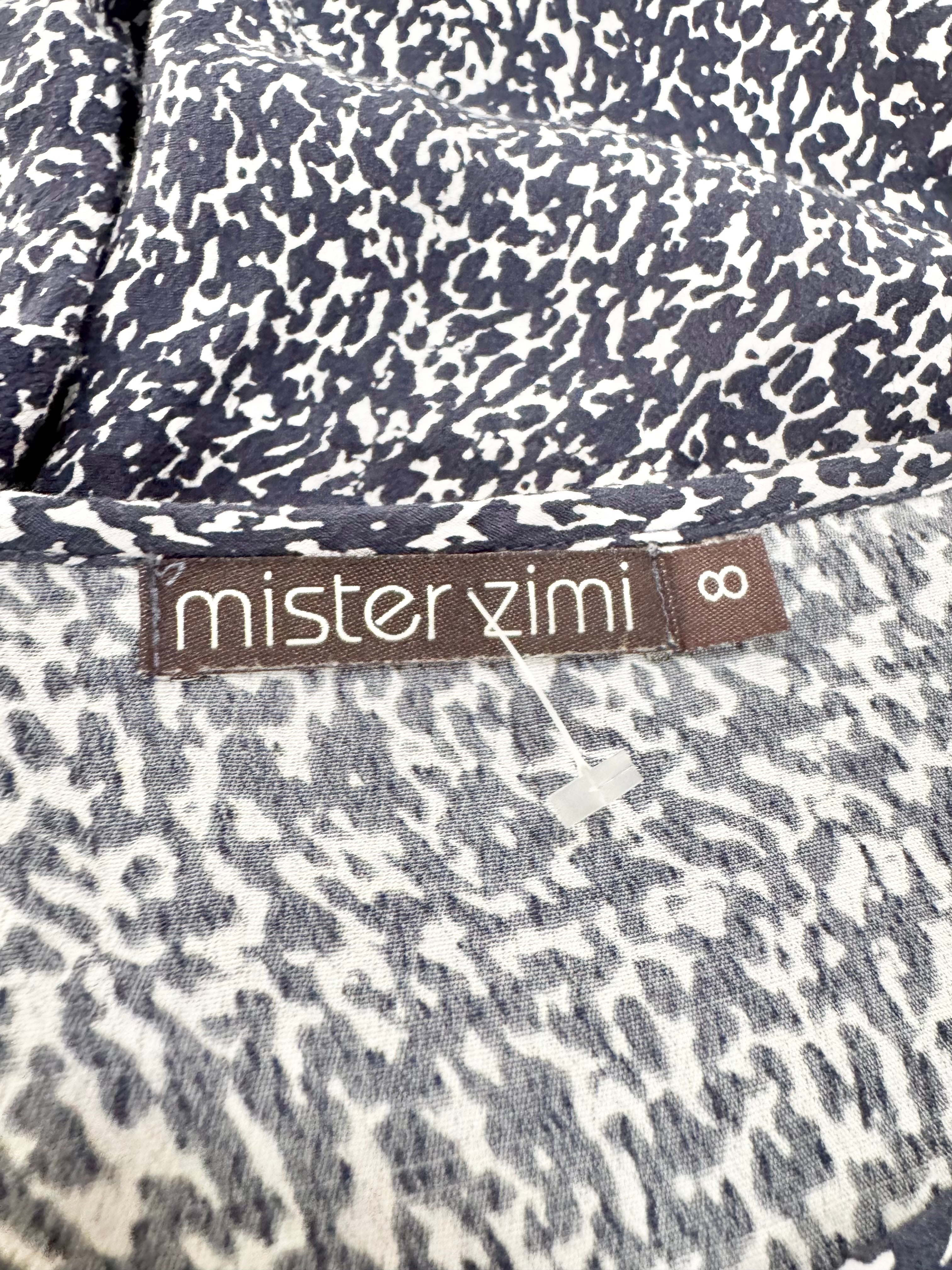 Mister Zimi Blue Patterned Oversized Dress - AU8