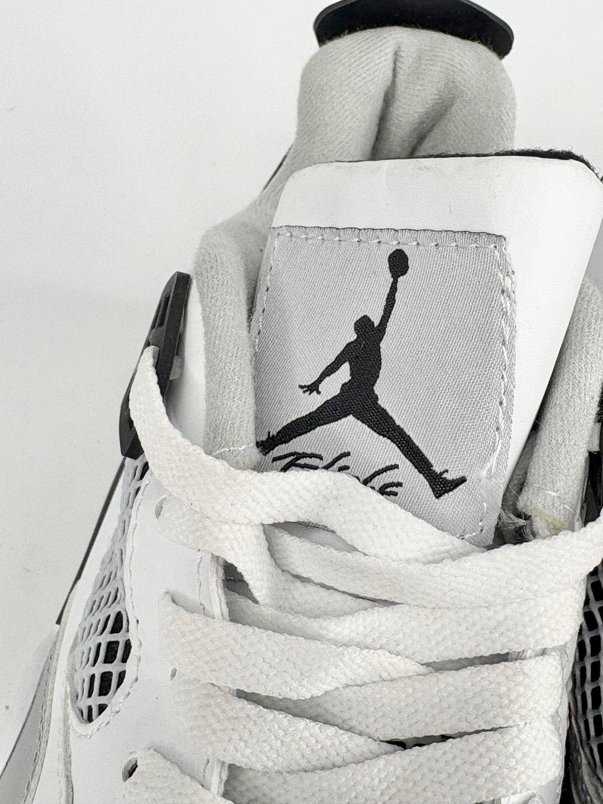 Air Jordan IV Retro Military Black & White High-Top Sneakers - EU46