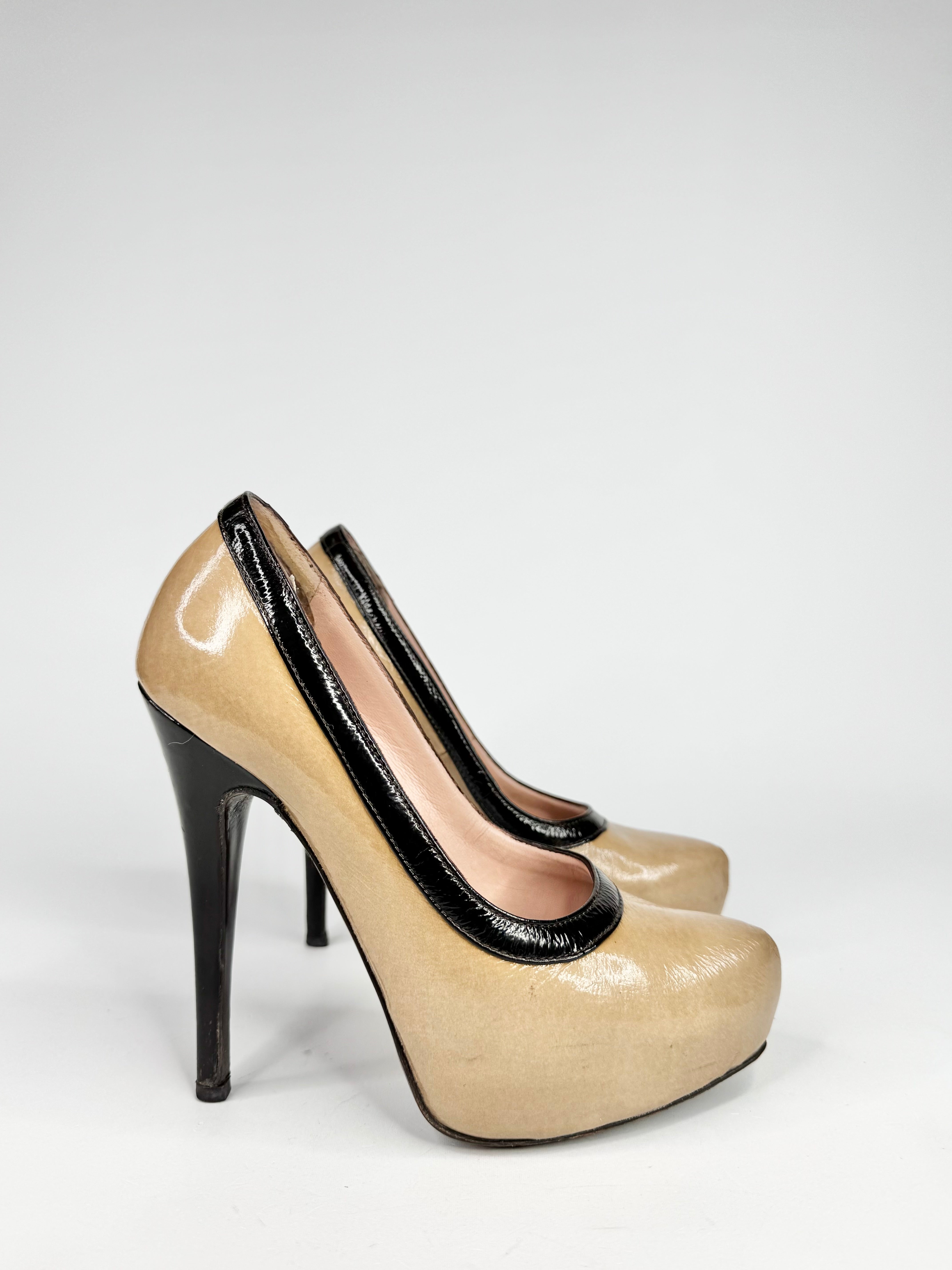 Missoni Fawn Patent Leather Platform Pumps - EU35