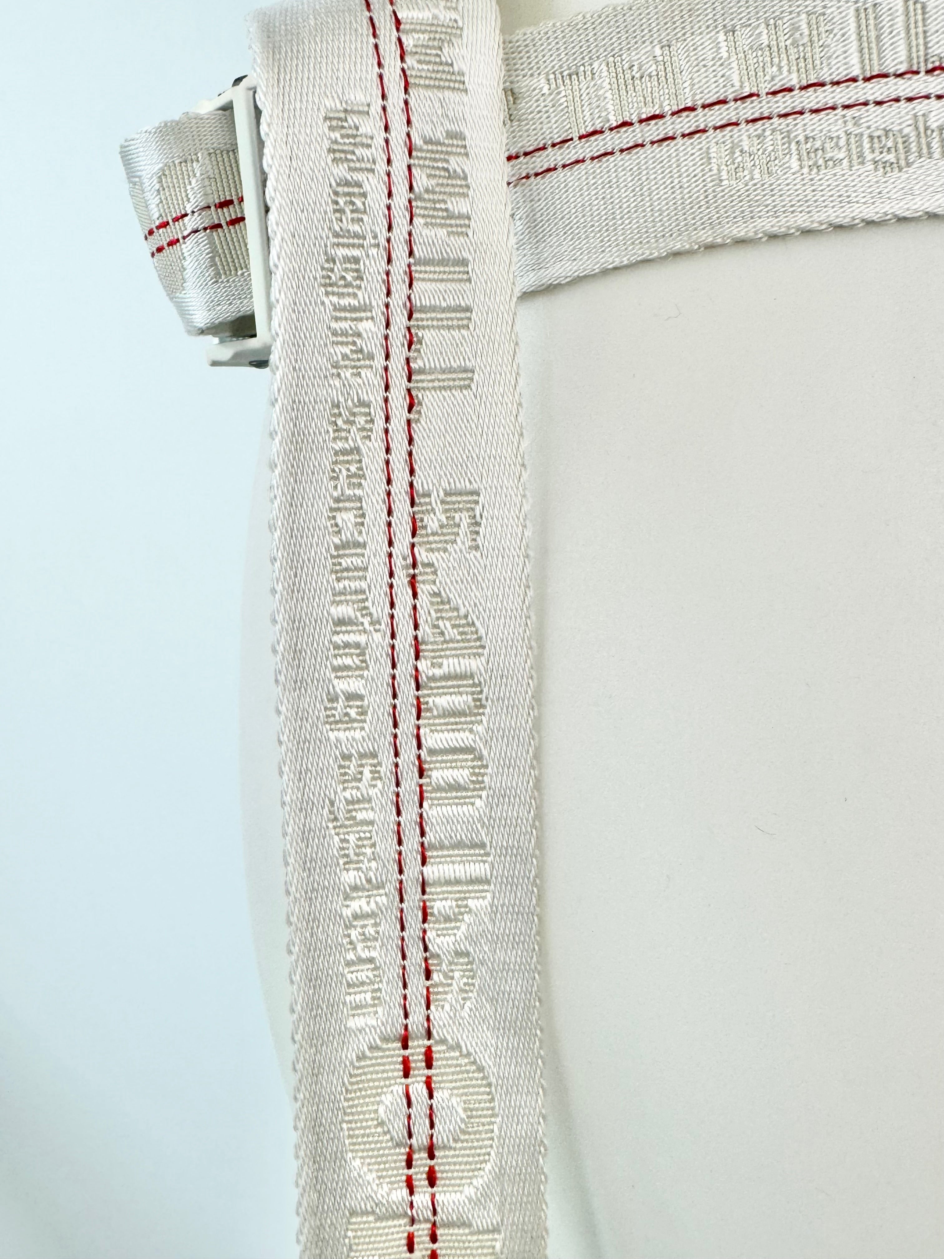 Off-White White & Red Industrial XL Belt