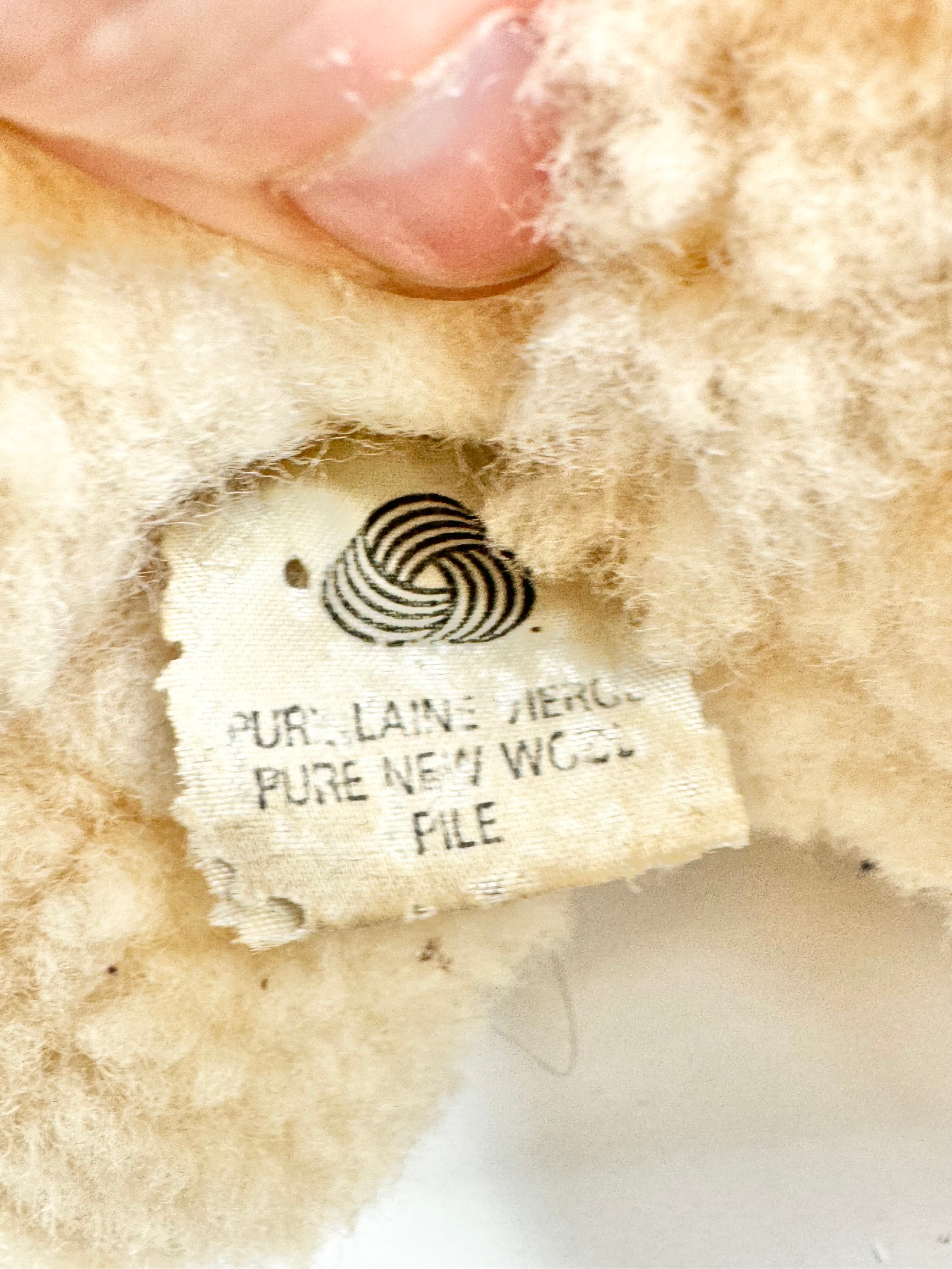 Vintage Maxwell Hay & Co Shearling Lamb
