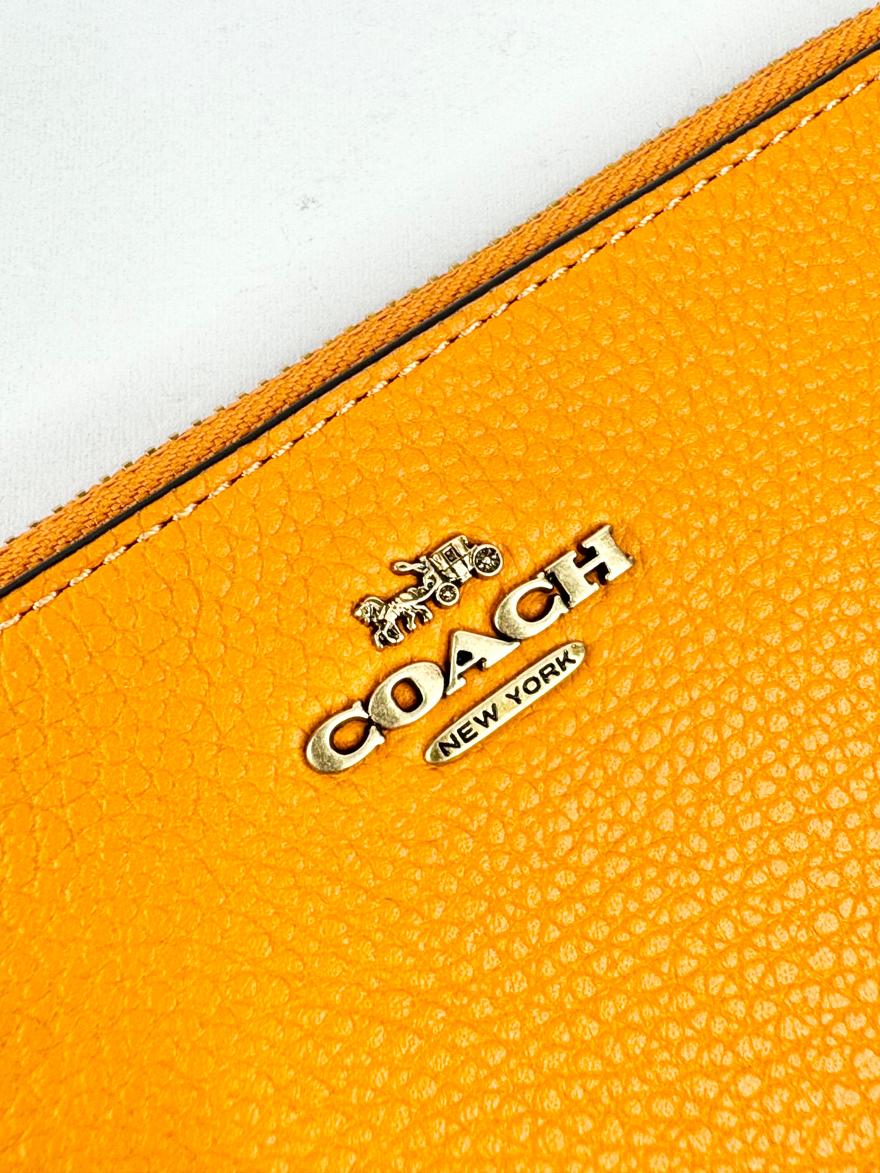 Coach Mandarin Orange Wristlet