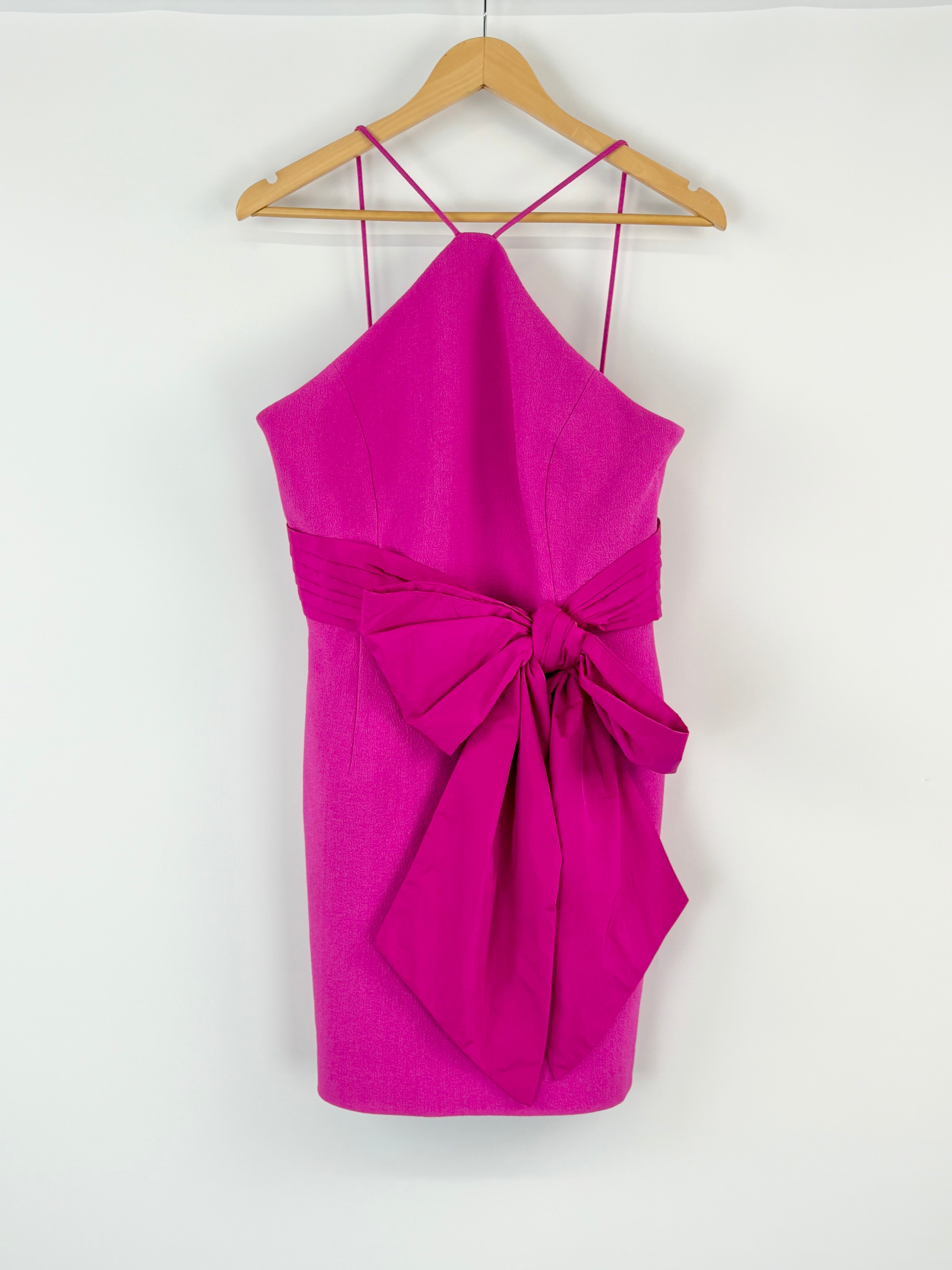 Rebecca Vallance Hot Pink 'Cupid's Bow' Mini Dress - AU12