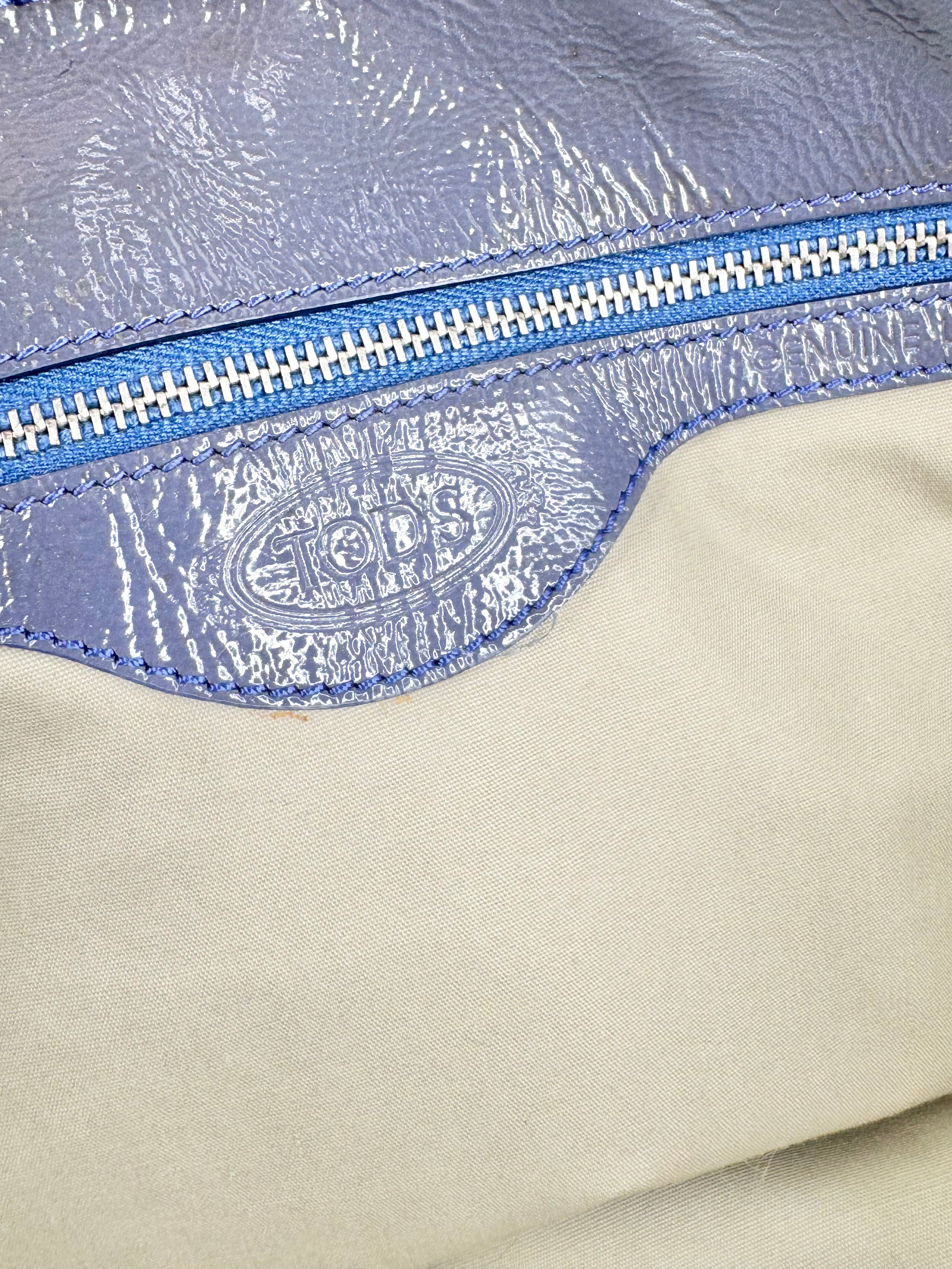 Tod's Mauve Patent Leather New Restyling D-Bag Media Bag