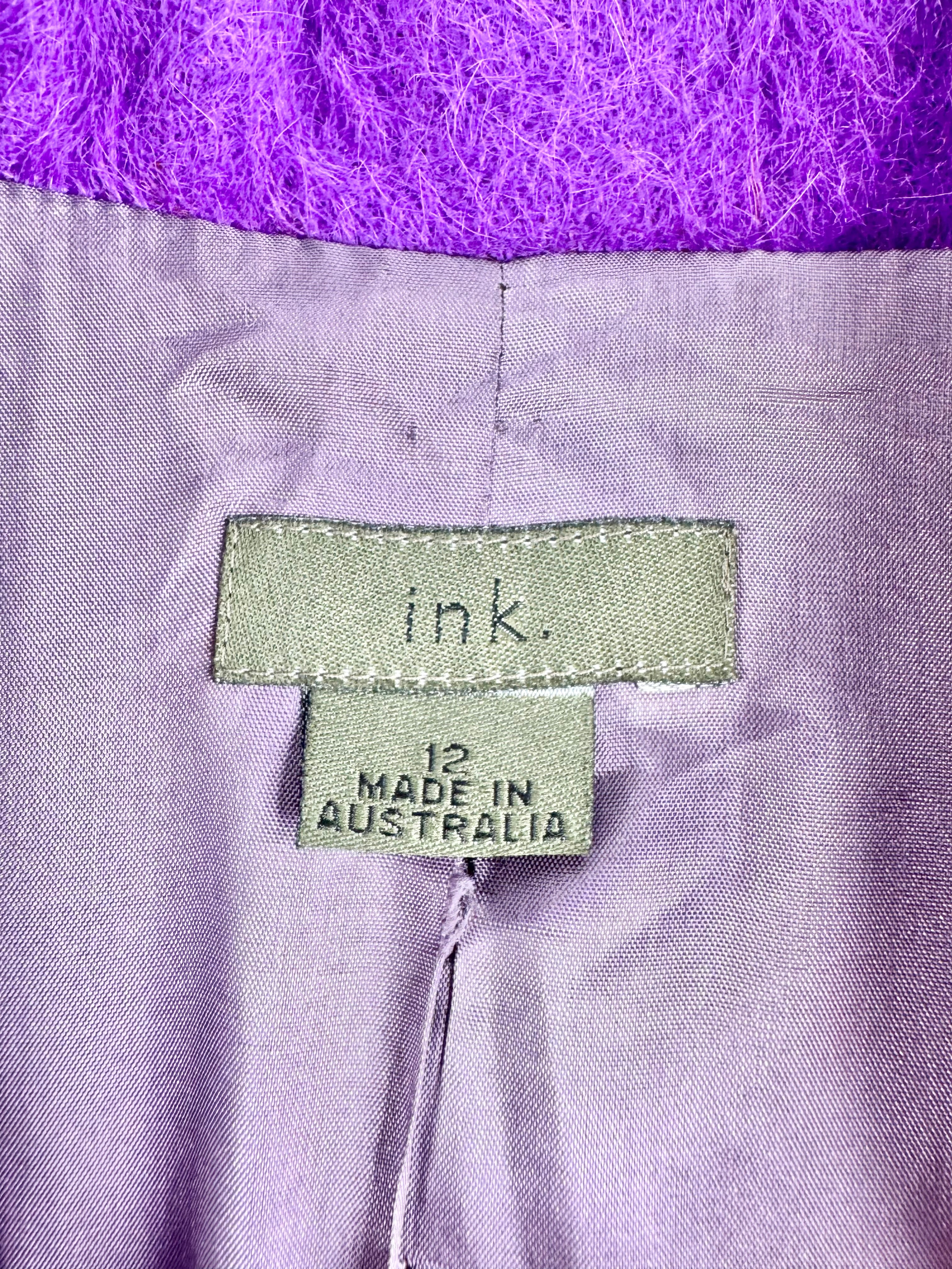 Ink Violet Wool Coat - AU12