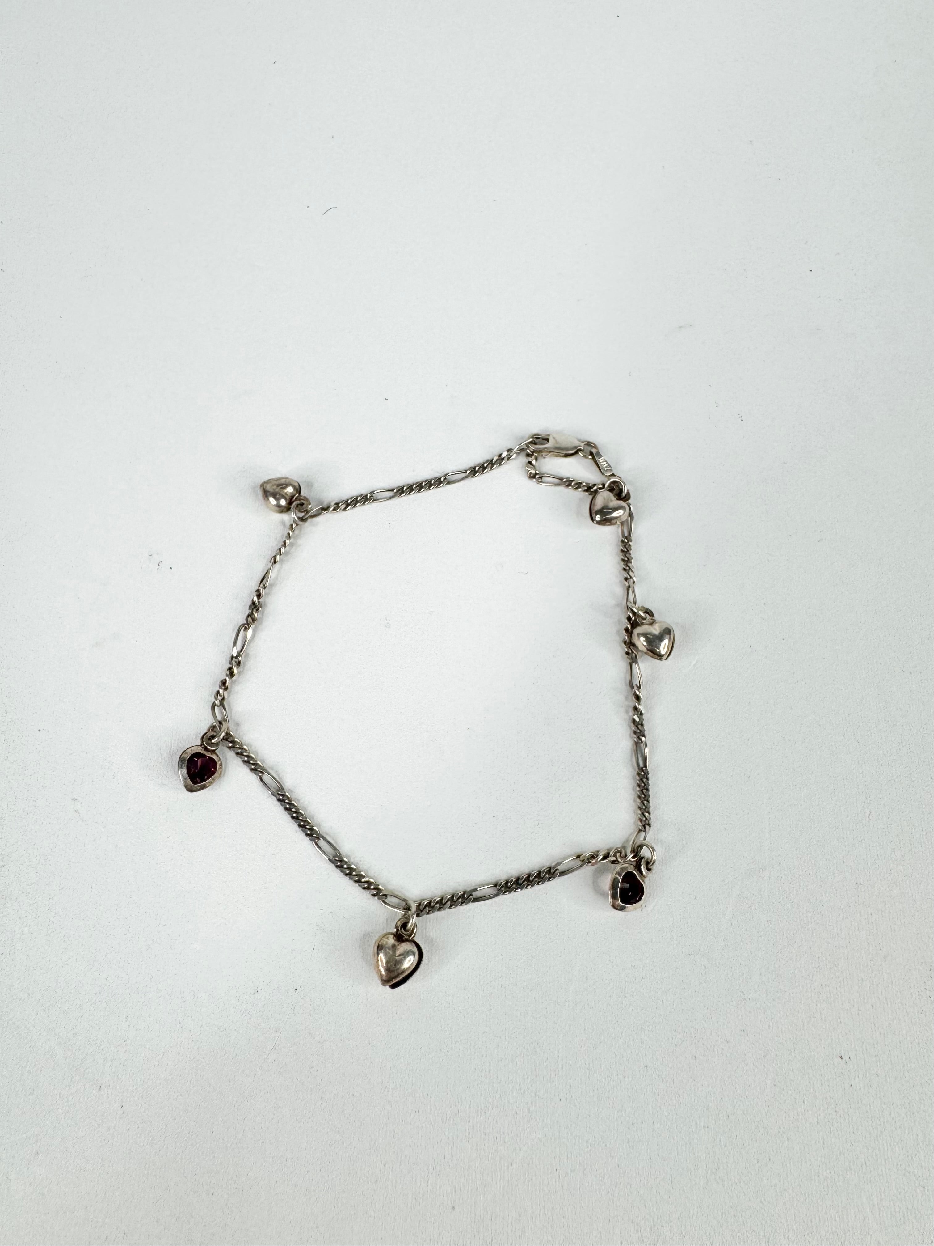 Silver & Amethyst Anklet
