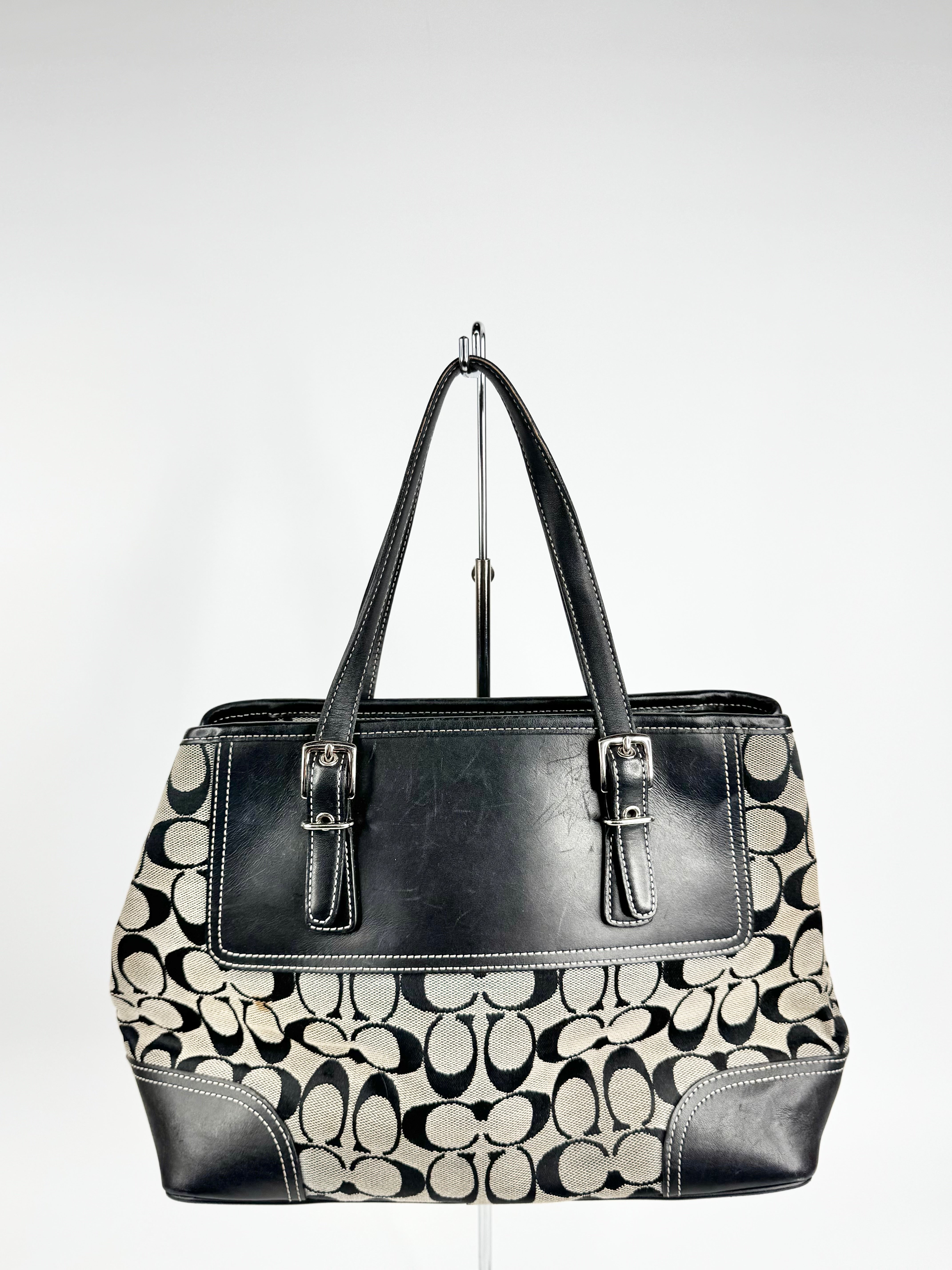 Coach 'Hampton' Monogram Shoulder Bag