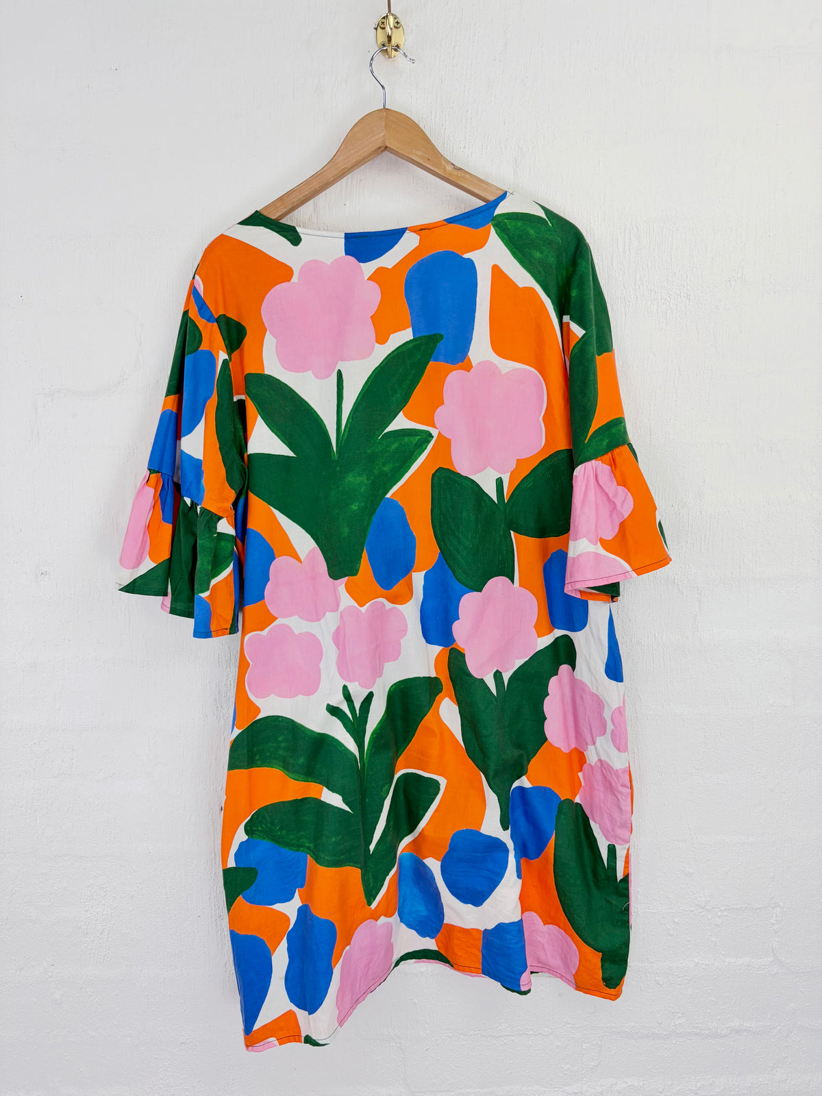 Variety Hour Colourful Block Floral Patterned Dress - AU16/18