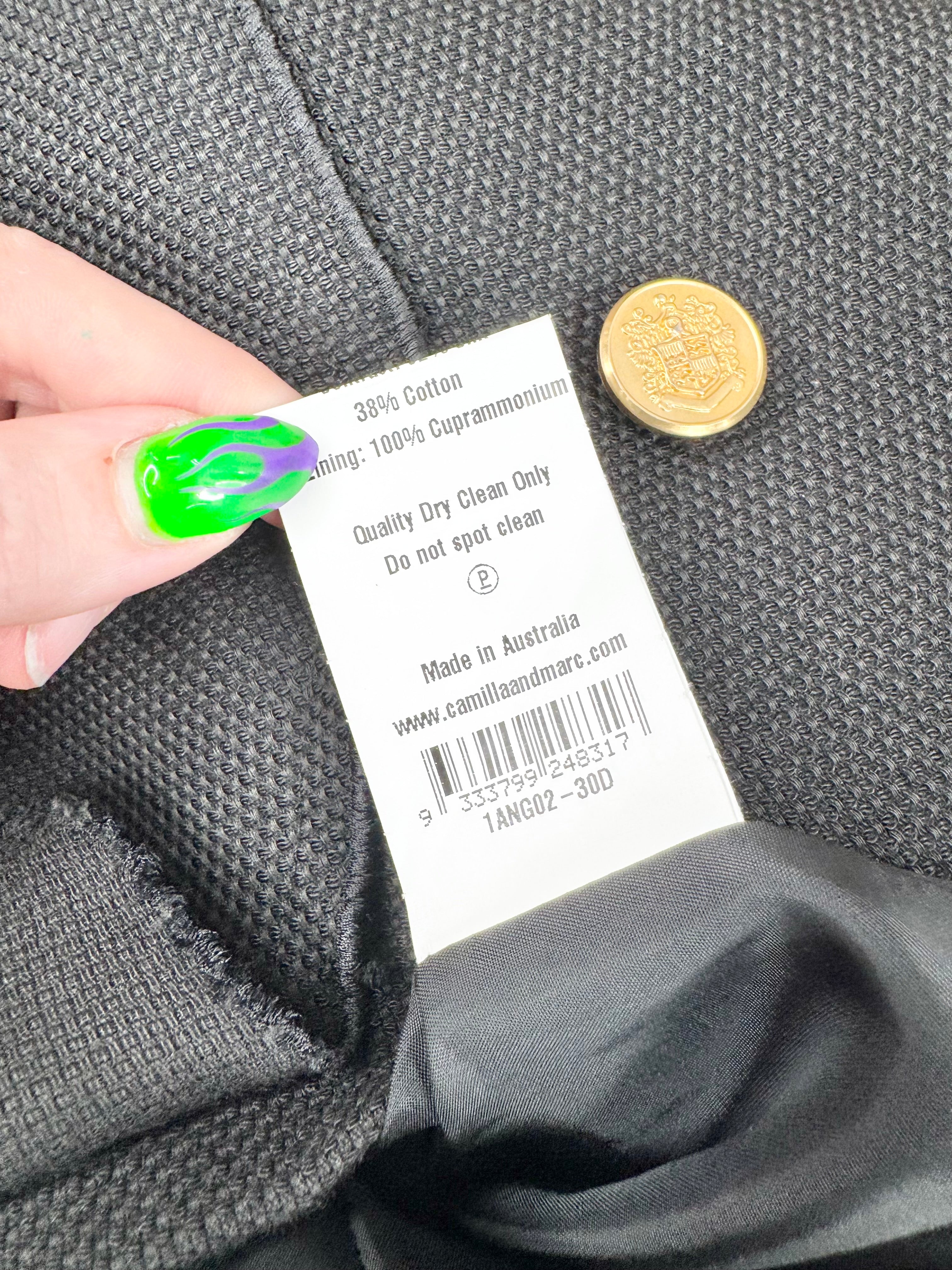 Camilla & Marc Black 'Framework' Blazer - AU10