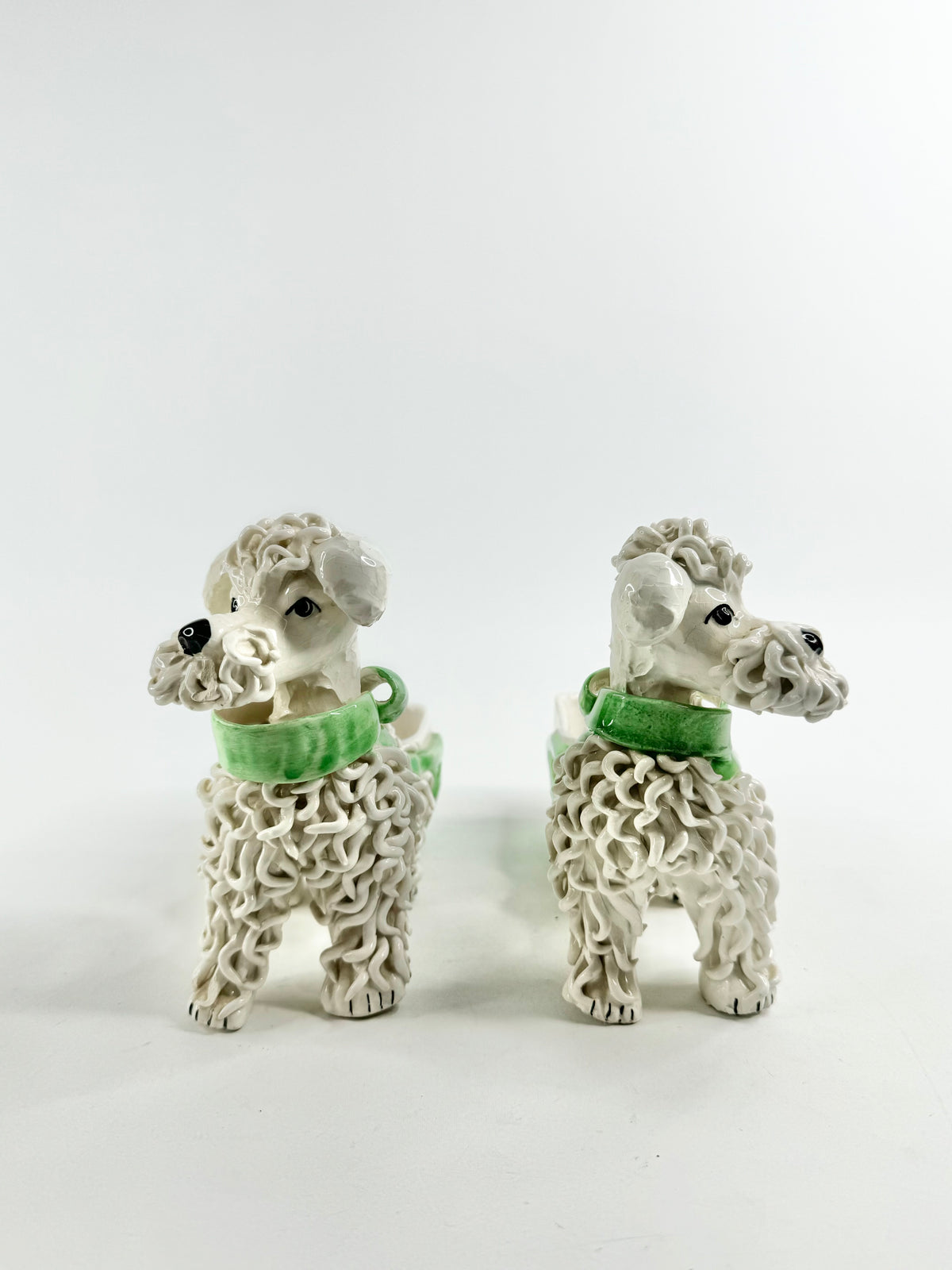 Mid Century Florentina Spaghetti Poodle Planters