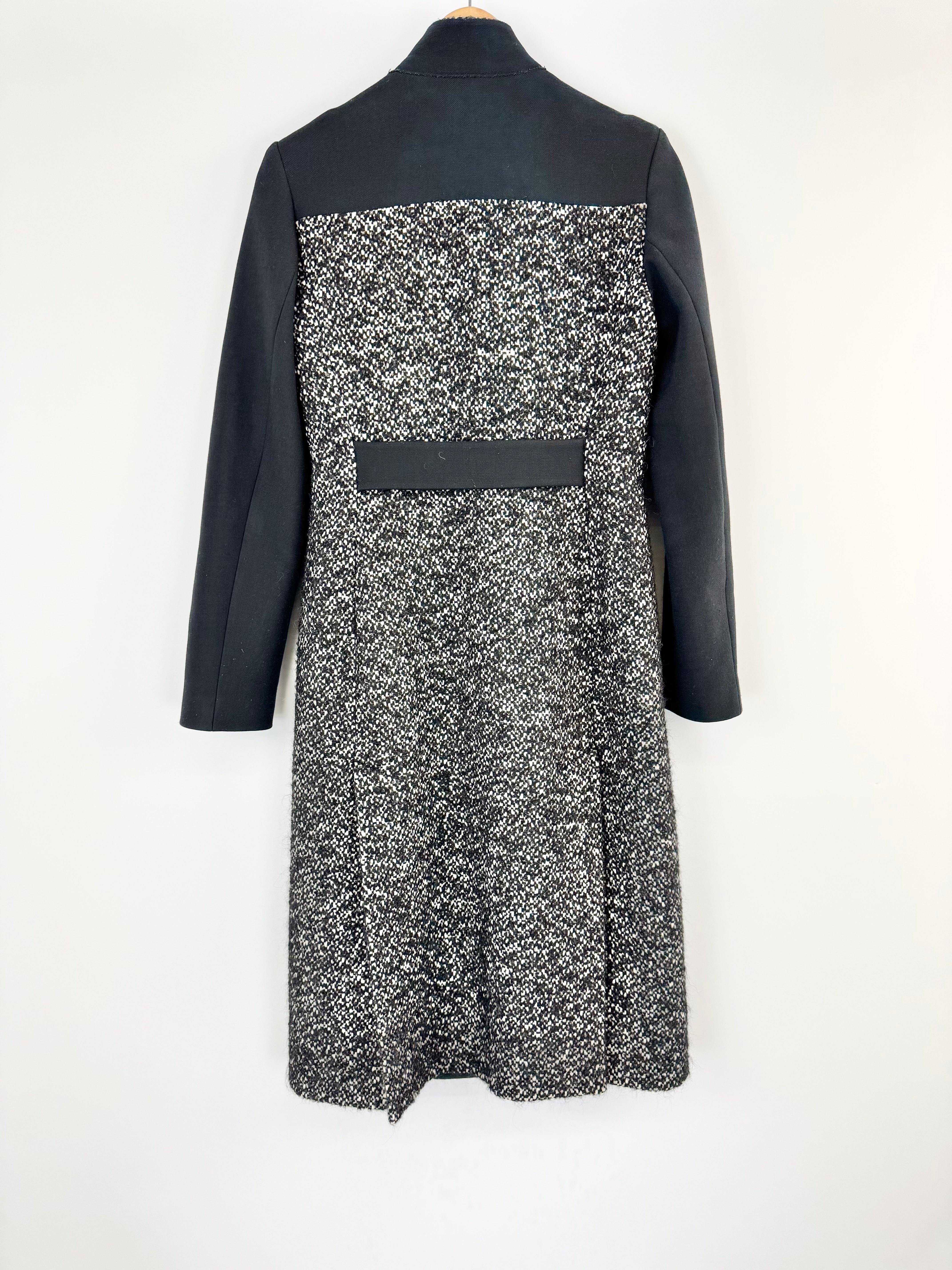 Jigsaw Black Tweed Patterned Coat - AU6