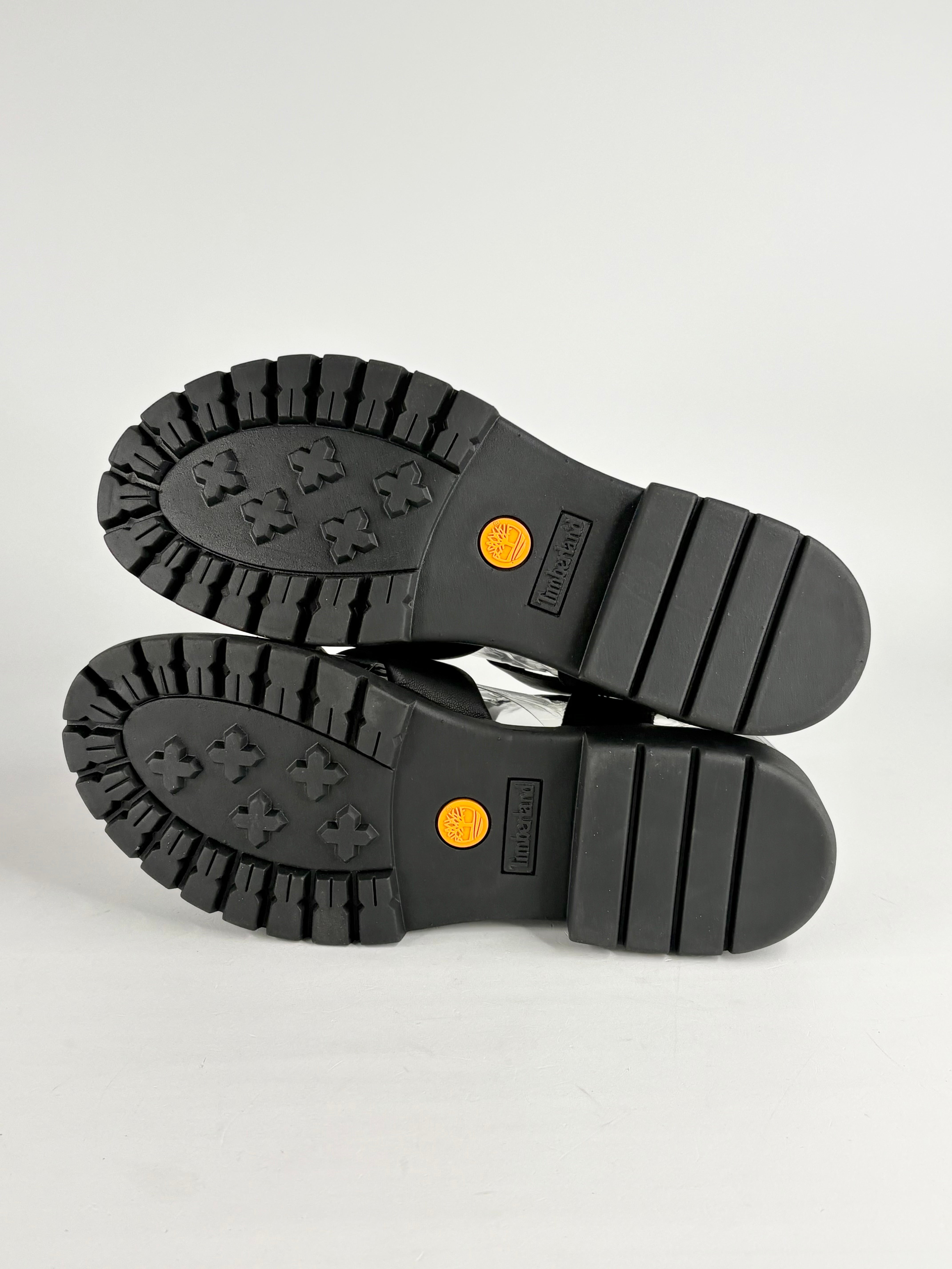 Timberland Black Leather 'London Vibe' Cross-Strap Sandals - EU39.5