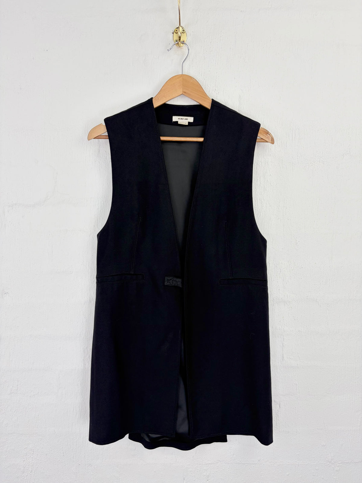 Helmut Lang Black Avant Garde Waistcoat - S